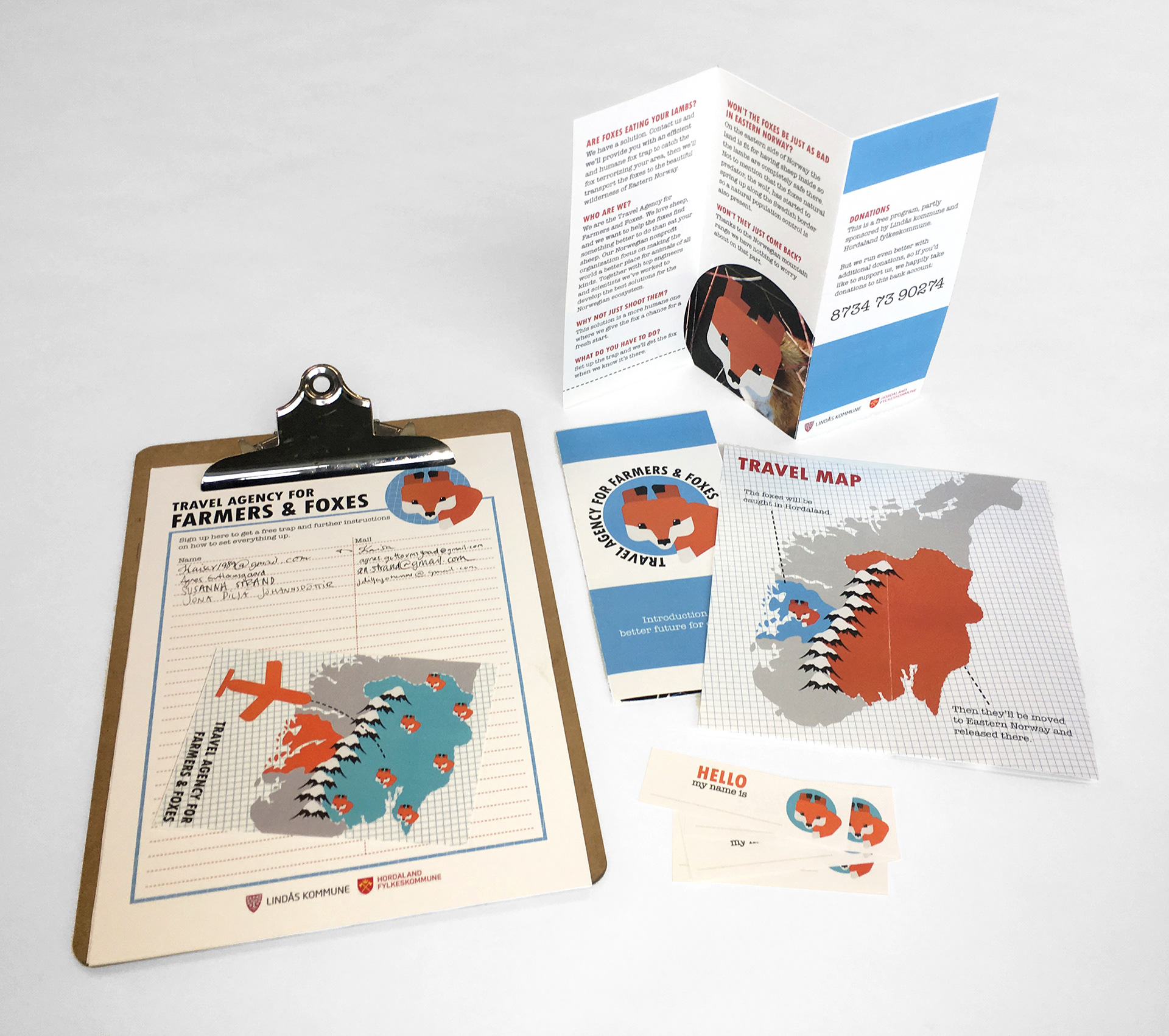 TRAVEL AGENCY FOR FARMERS & FOXES. Visual identity, digital