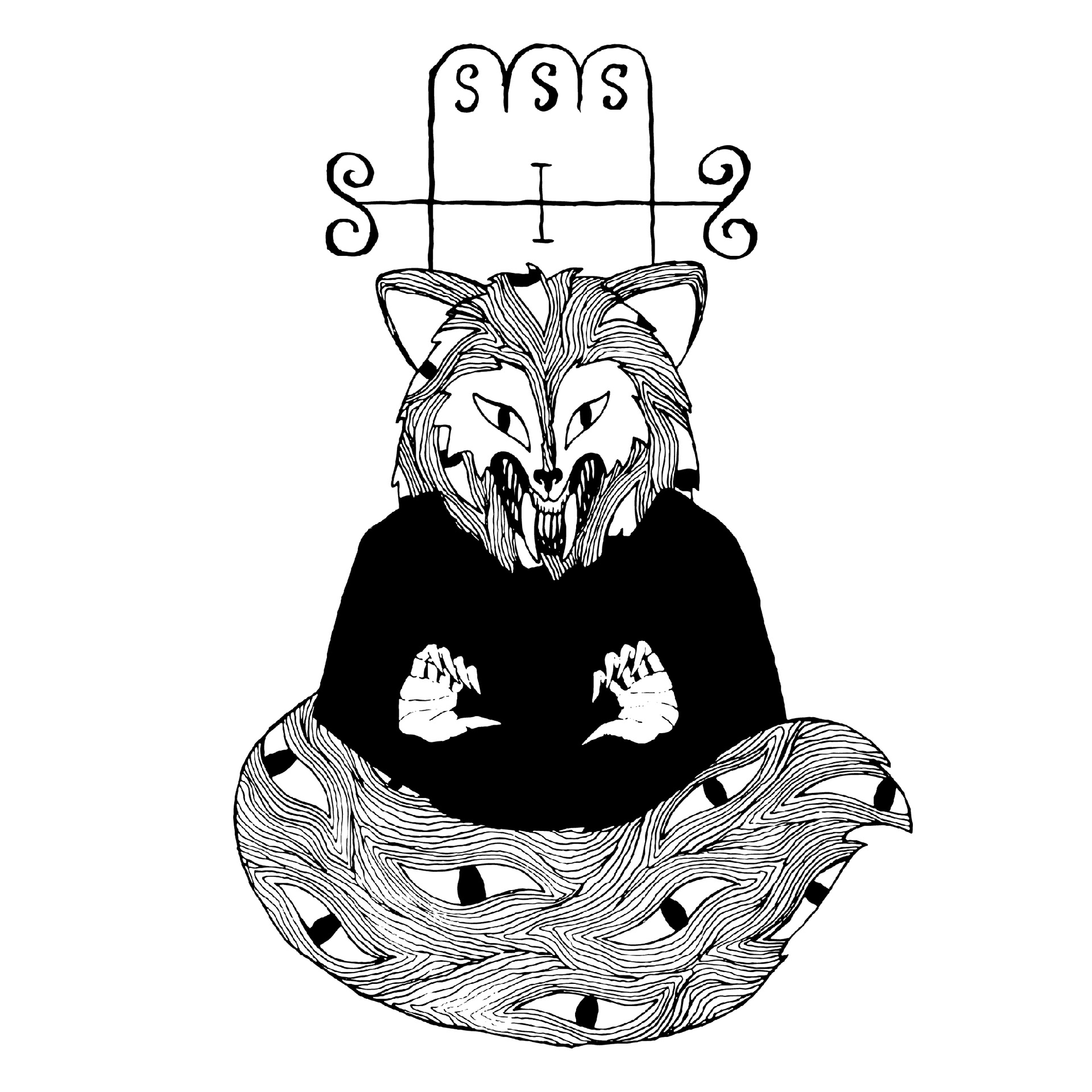 WRATH. Illustration, ink