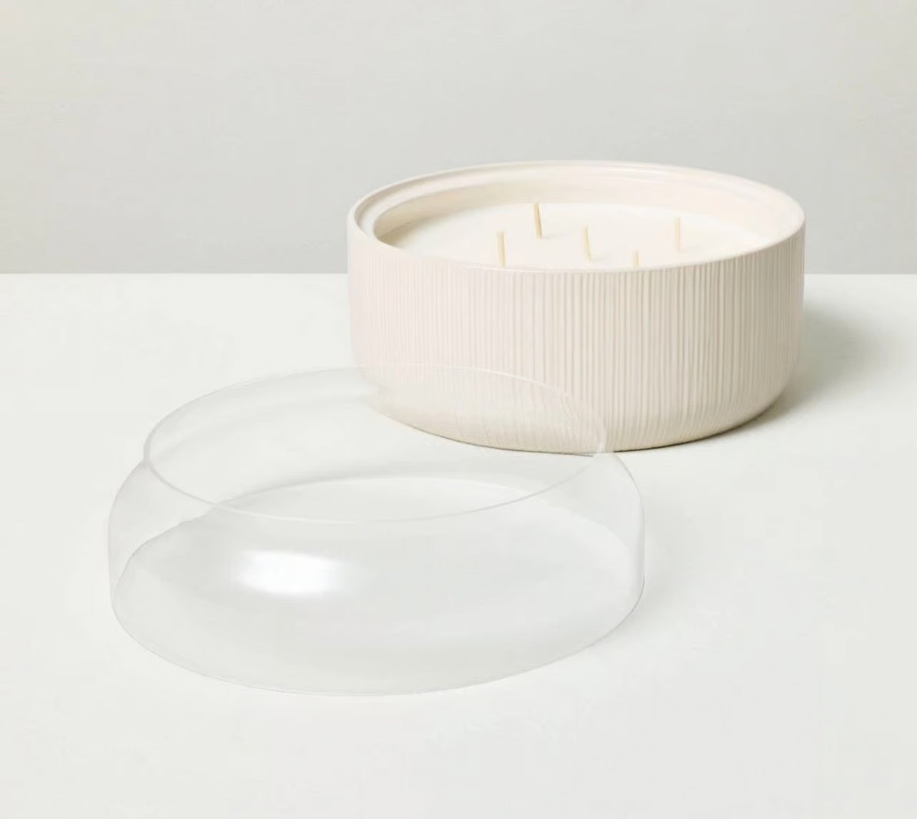 Citronella Candle with Glass Wind Guard