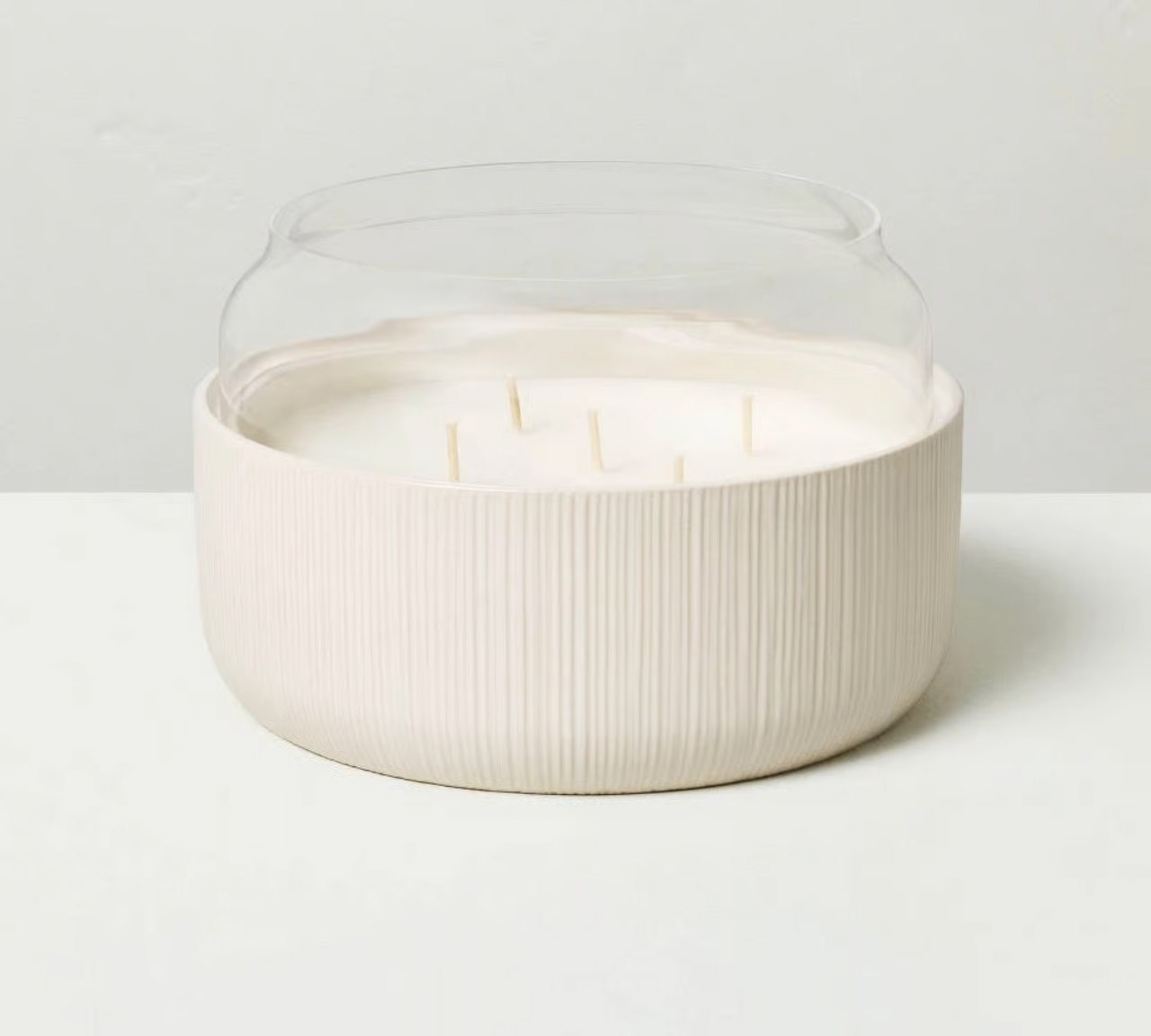 Citronella Candle with Glass Wind Guard