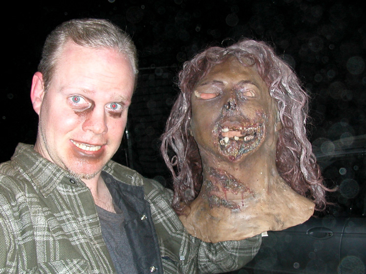 Stunt'ing on on set of All Souls Day