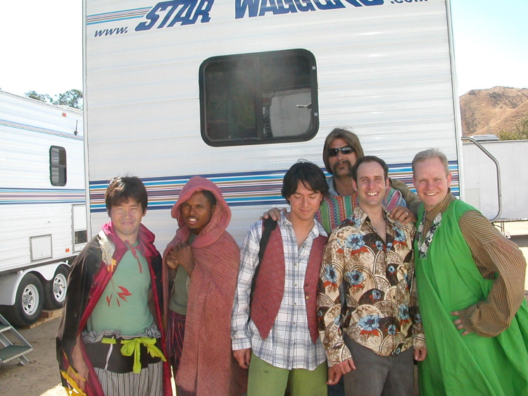 Stunt team on on set of All Souls Day