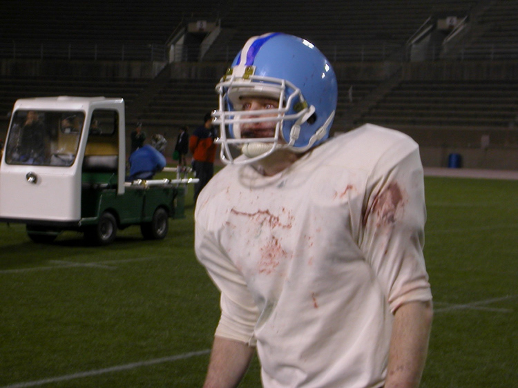 Yet, another zombie, on set of House of the Dead 2.