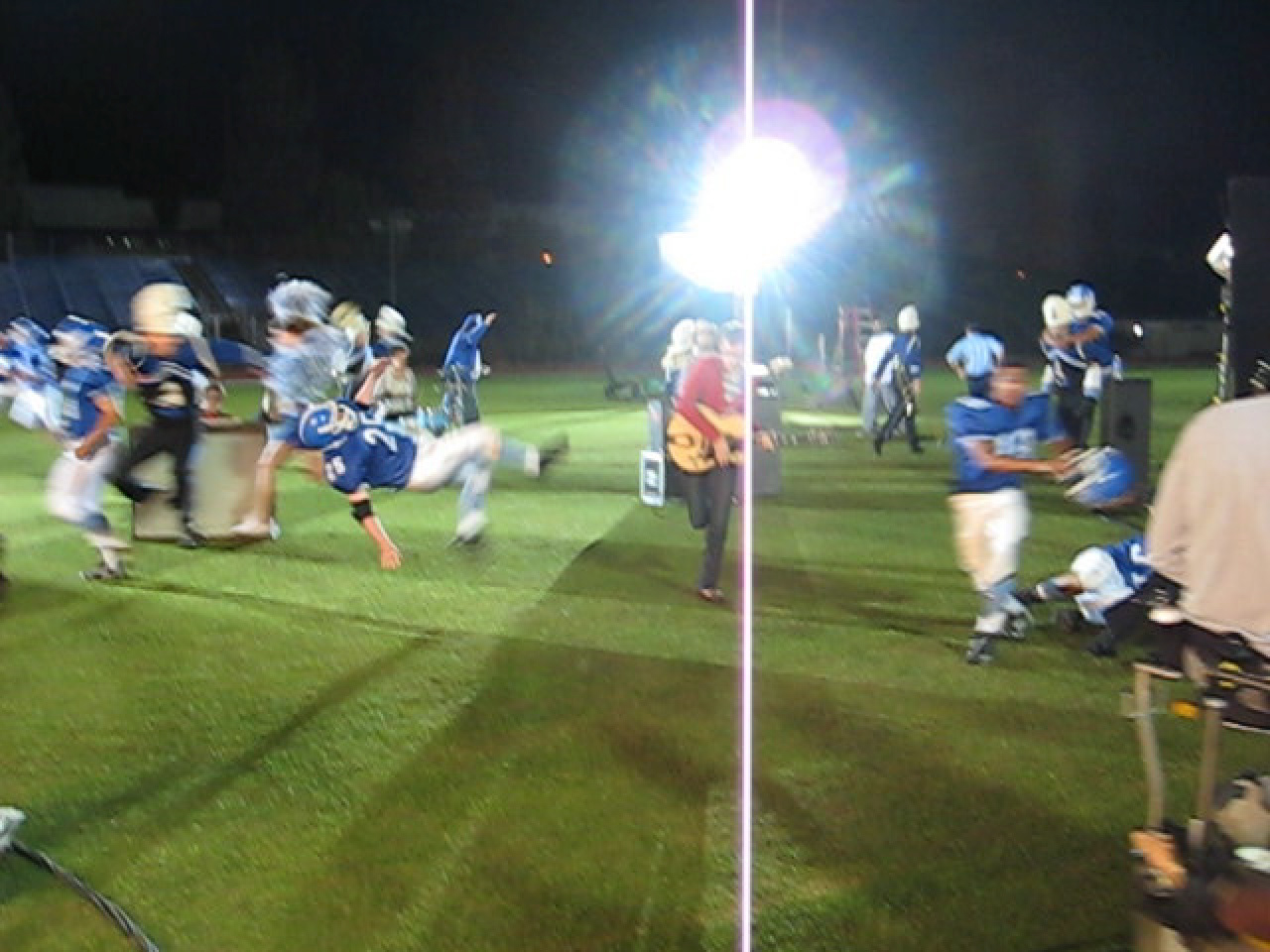 Getting close lined in set of a music video for Hello Goodbye, for Charlie Parrish.