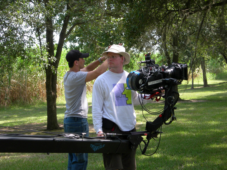 with Danny Wayne, On set of Labou where I was stunts and also the 2nd Unit 1st AC.