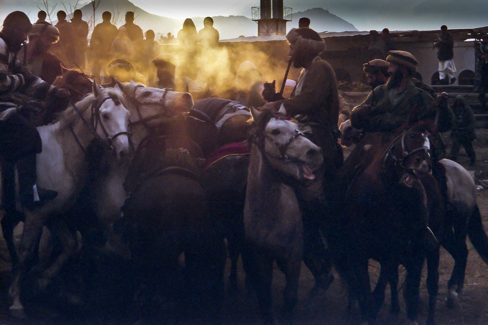 Buzkashi, a local sport