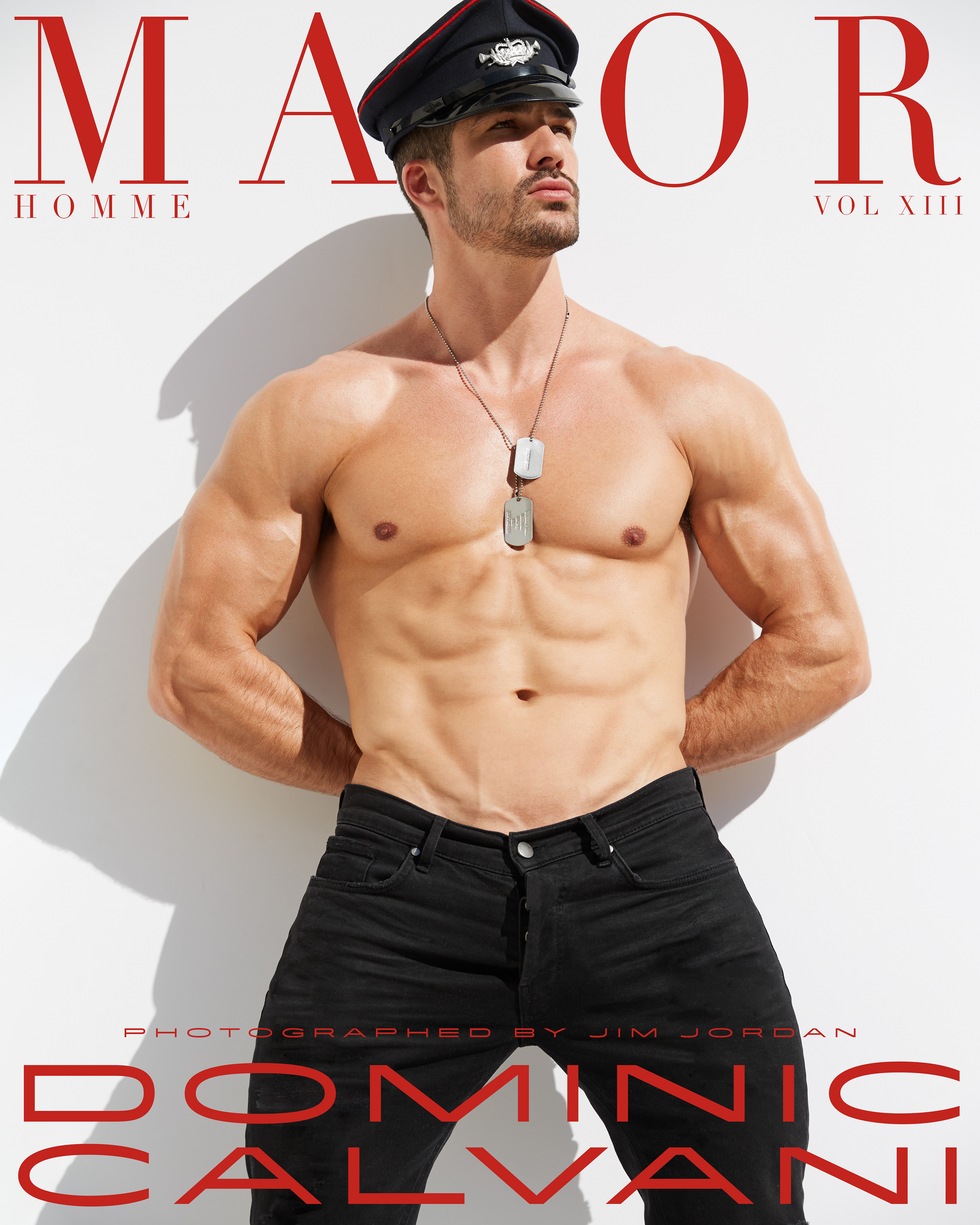 Model Dominic Calvani photographed by celebrity fashion photographer Jim Jordan for Major Magazine