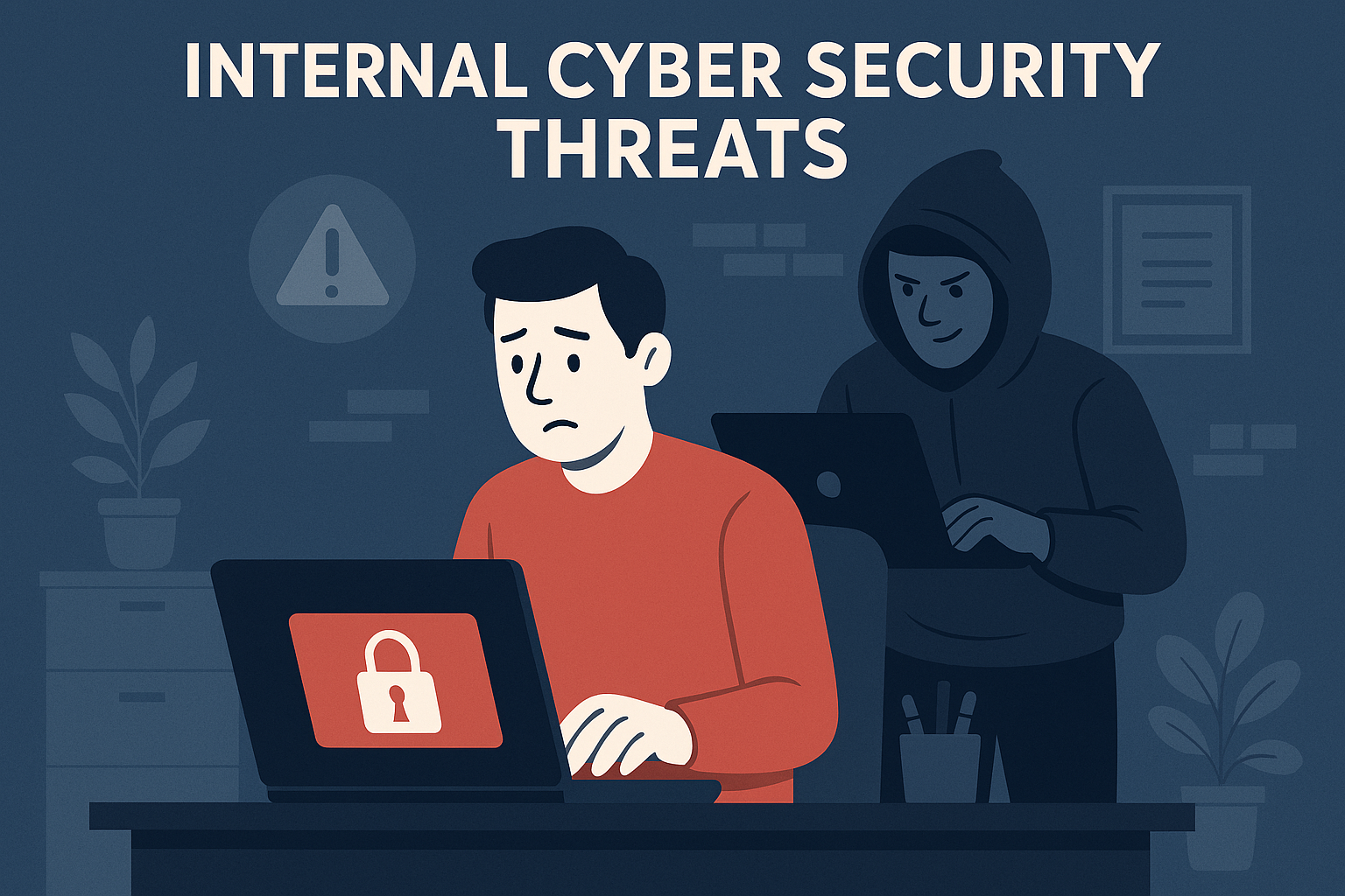 A person hacking into a computer