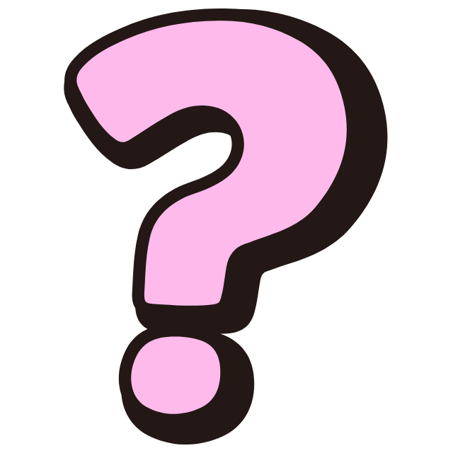Big question mark graphic