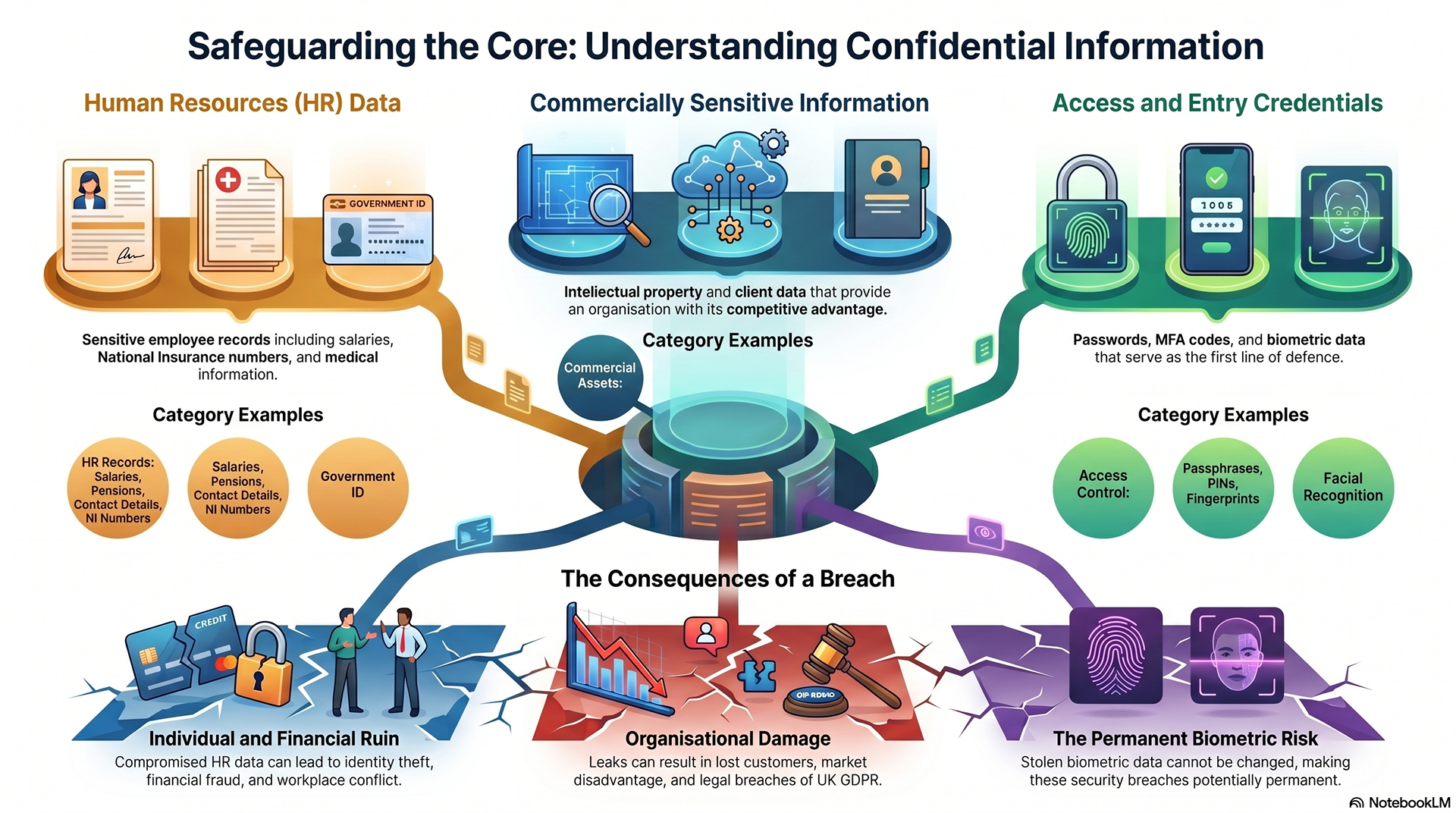 Safeguarding the Core: Understanding Confidential Information Infographic