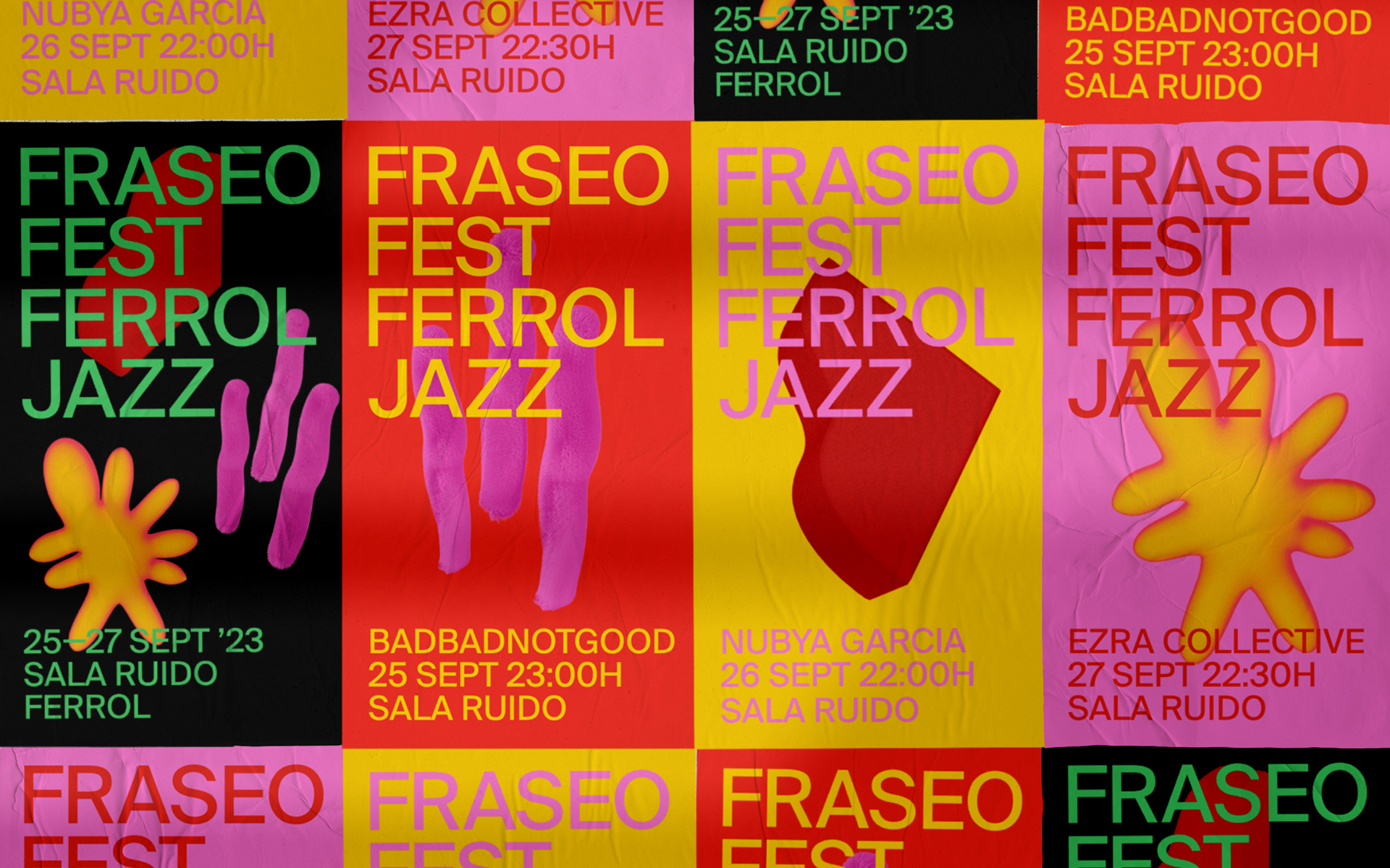 Poster para Festival de música Jazz. Fraseo fest Ferrol Jazz. adriarmengou poster design