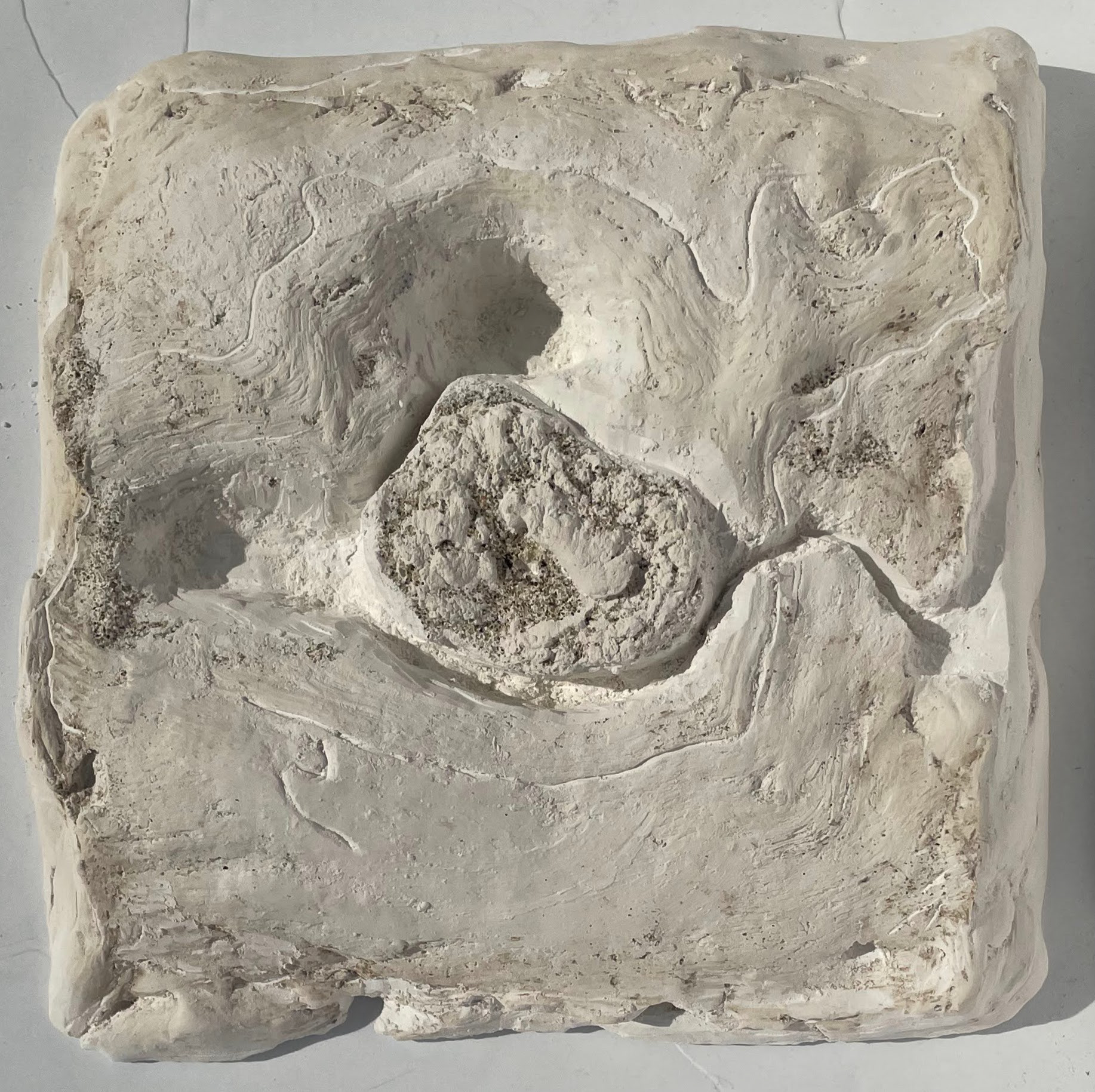 Carved cast of drift wood (Plaster)