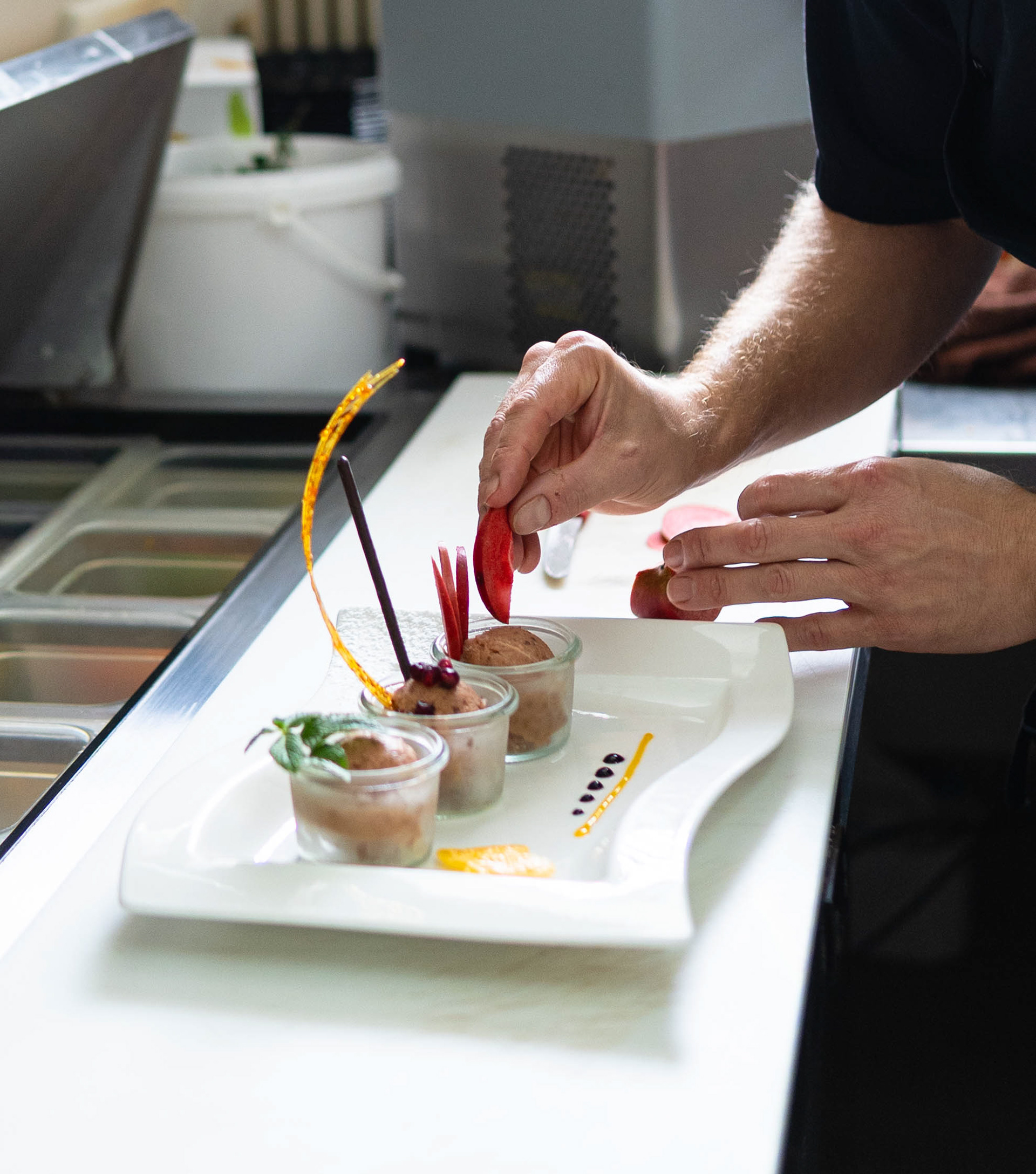 Elegante Aufnahmen der neuen Saisongerichte – Krone Wiechs Schopfheim