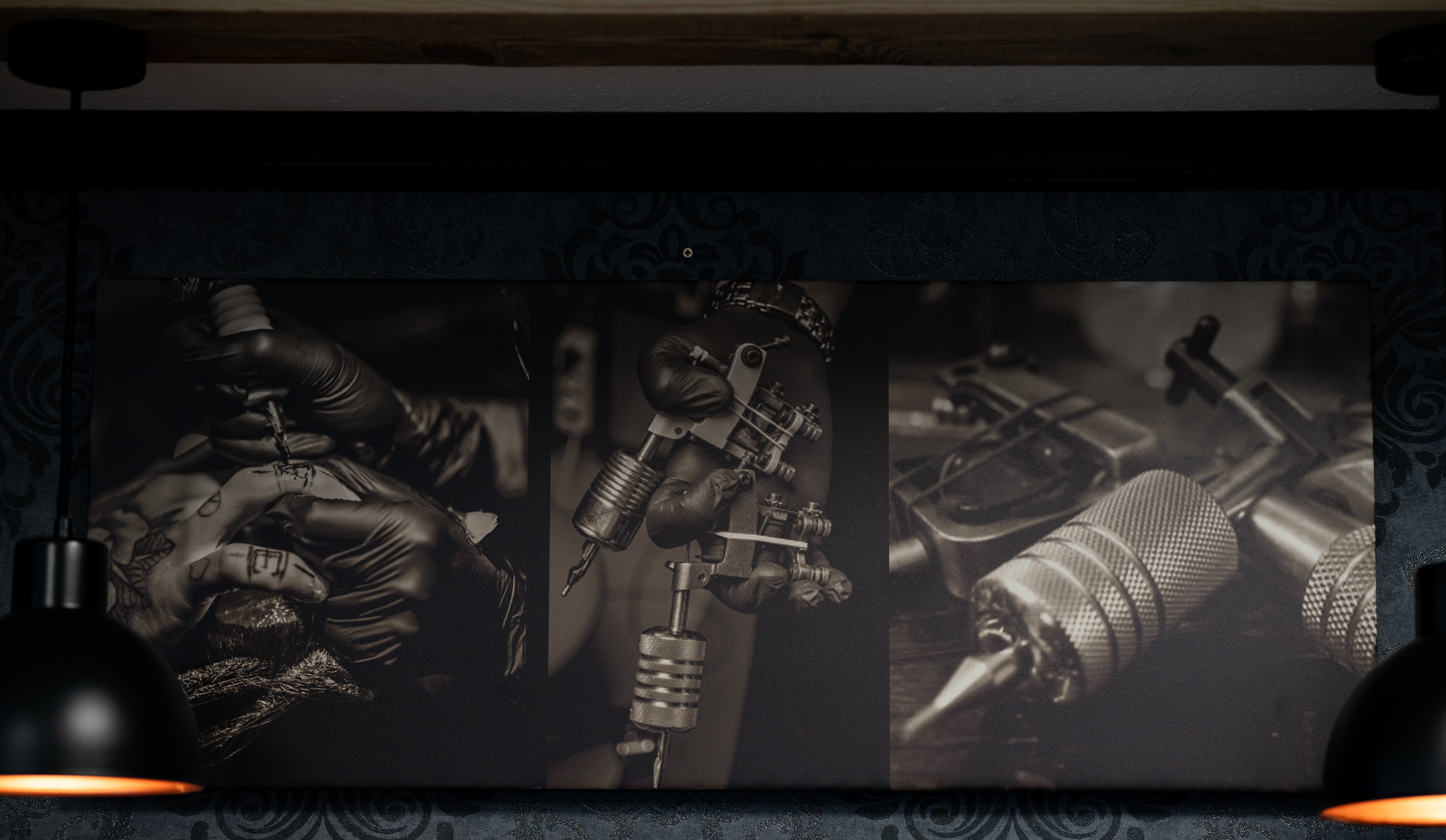 Fotografie eines Tattoostudios