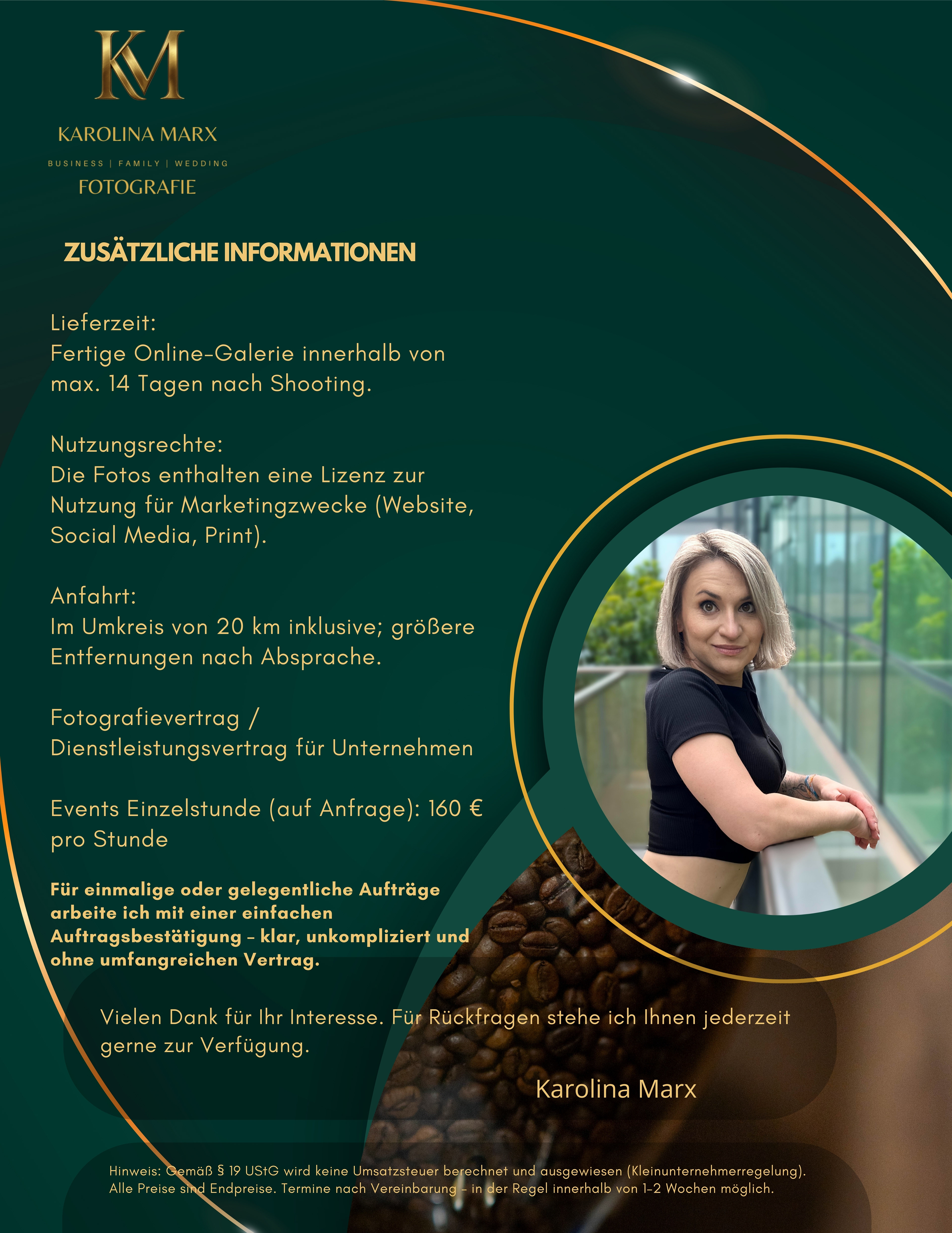 Alles aus einer Hand: Fotos, Content, Social Media & Web.