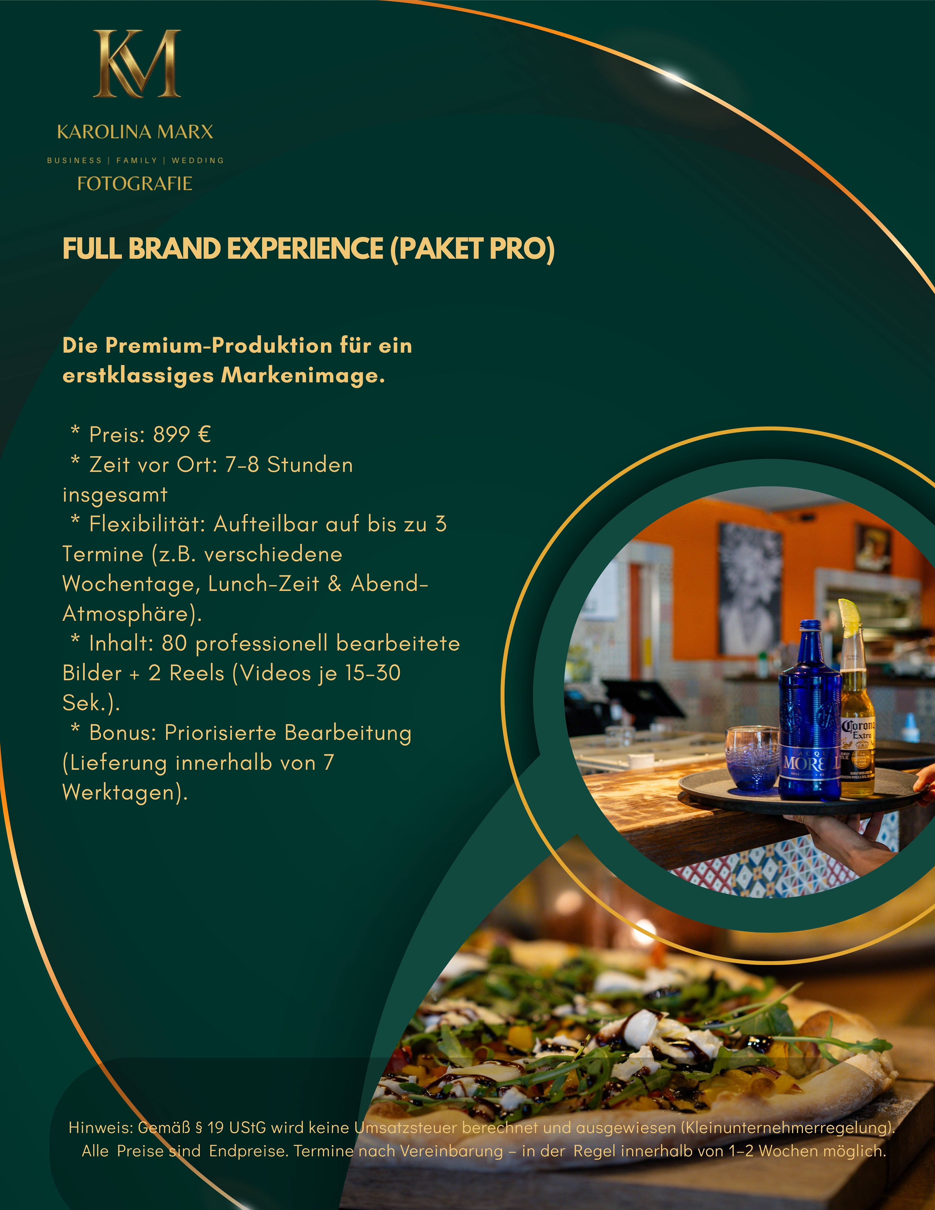 Alles aus einer Hand: Fotos, Content, Social Media & Web.