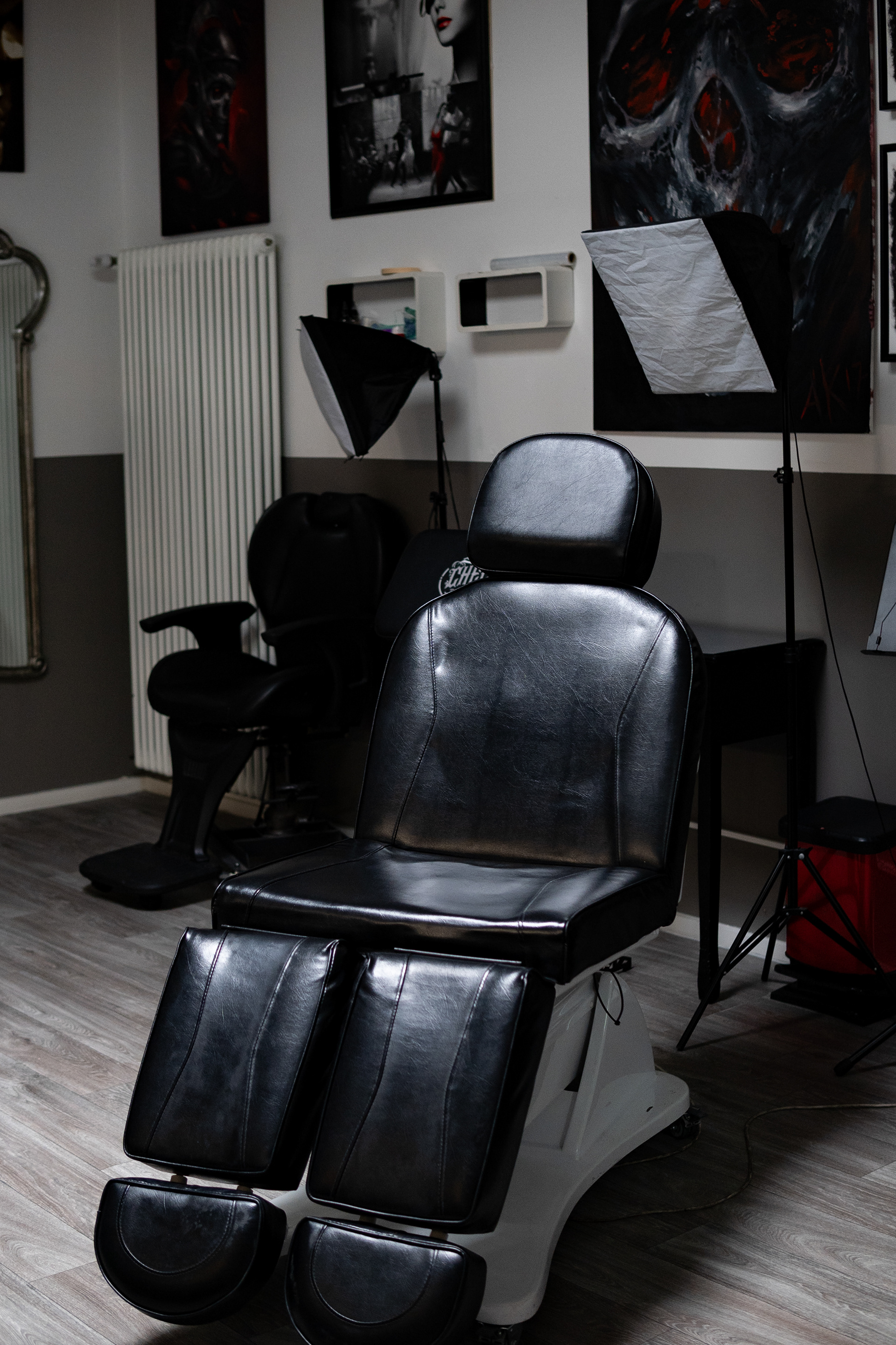 Fotografie eines Tattoostudios