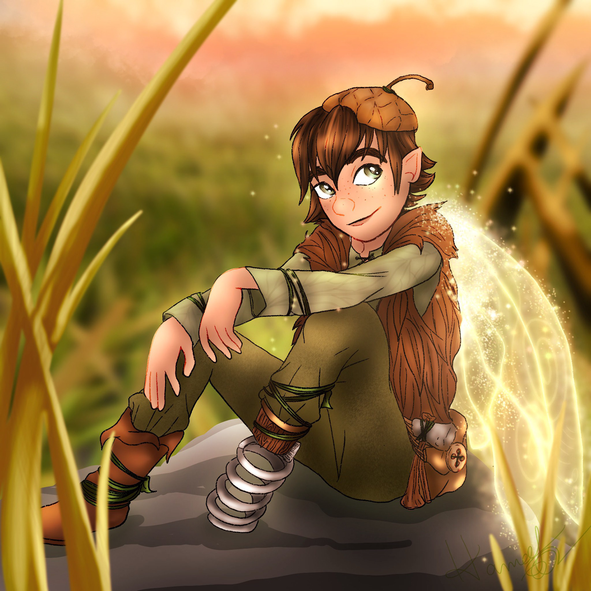 Hiccup Haddock (Dreamworks) reimagined as a fairy