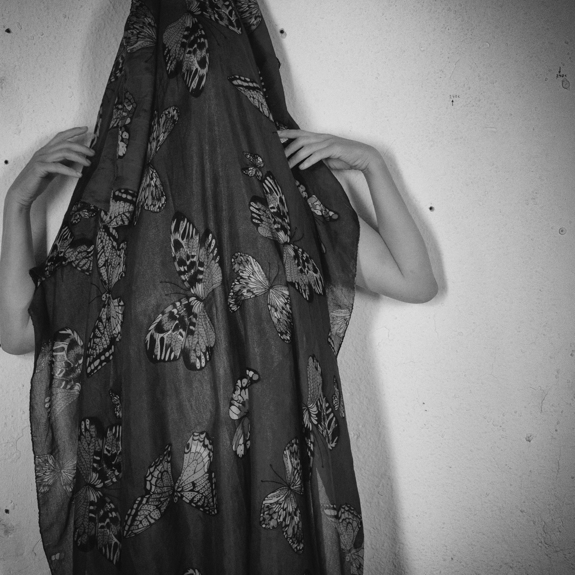 "Mariposas revolotean sobre mi" · 2020 · papel Fine Art · 30 x 30 cm