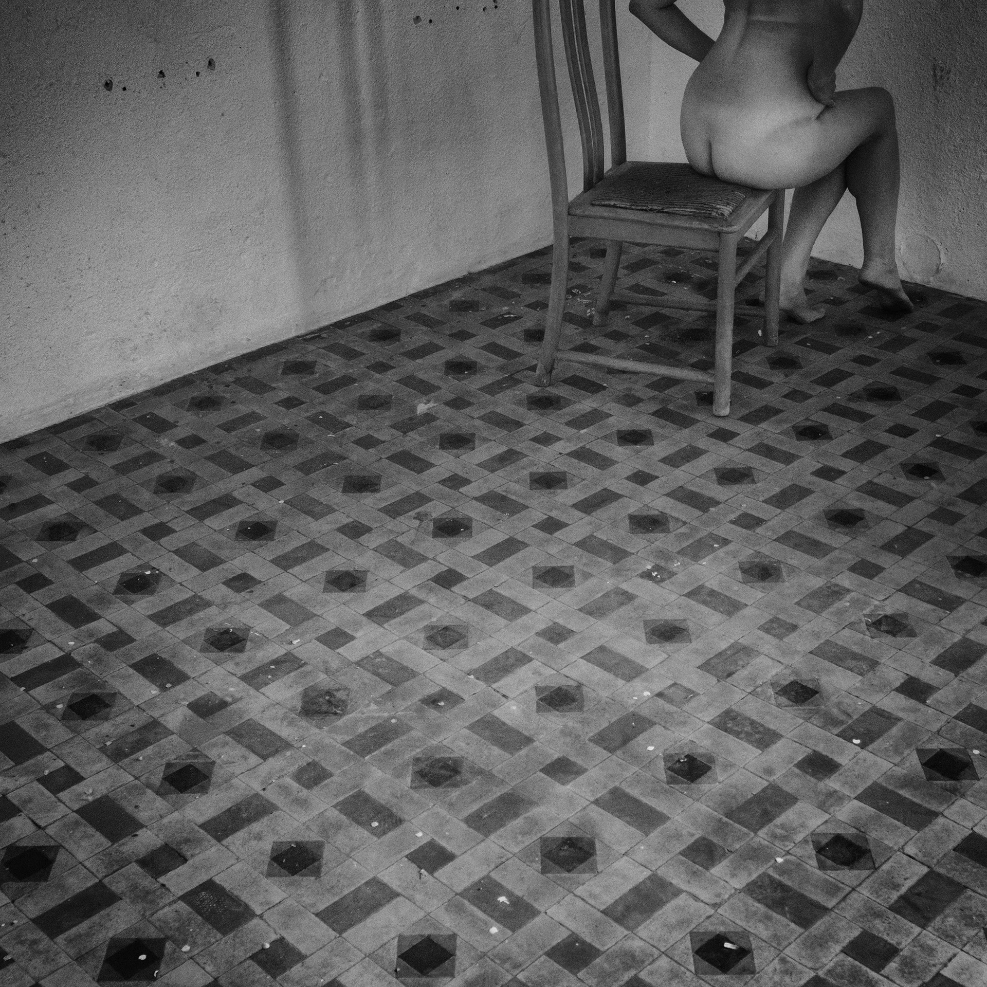 " Entrando y......." · 2020 · papel Fine Art · 30 x 30 cm