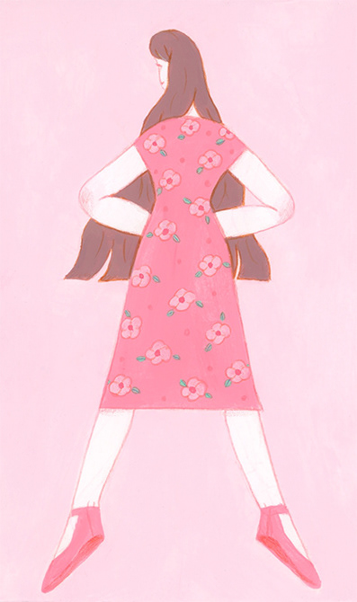 後ろ向きでも前向きな子