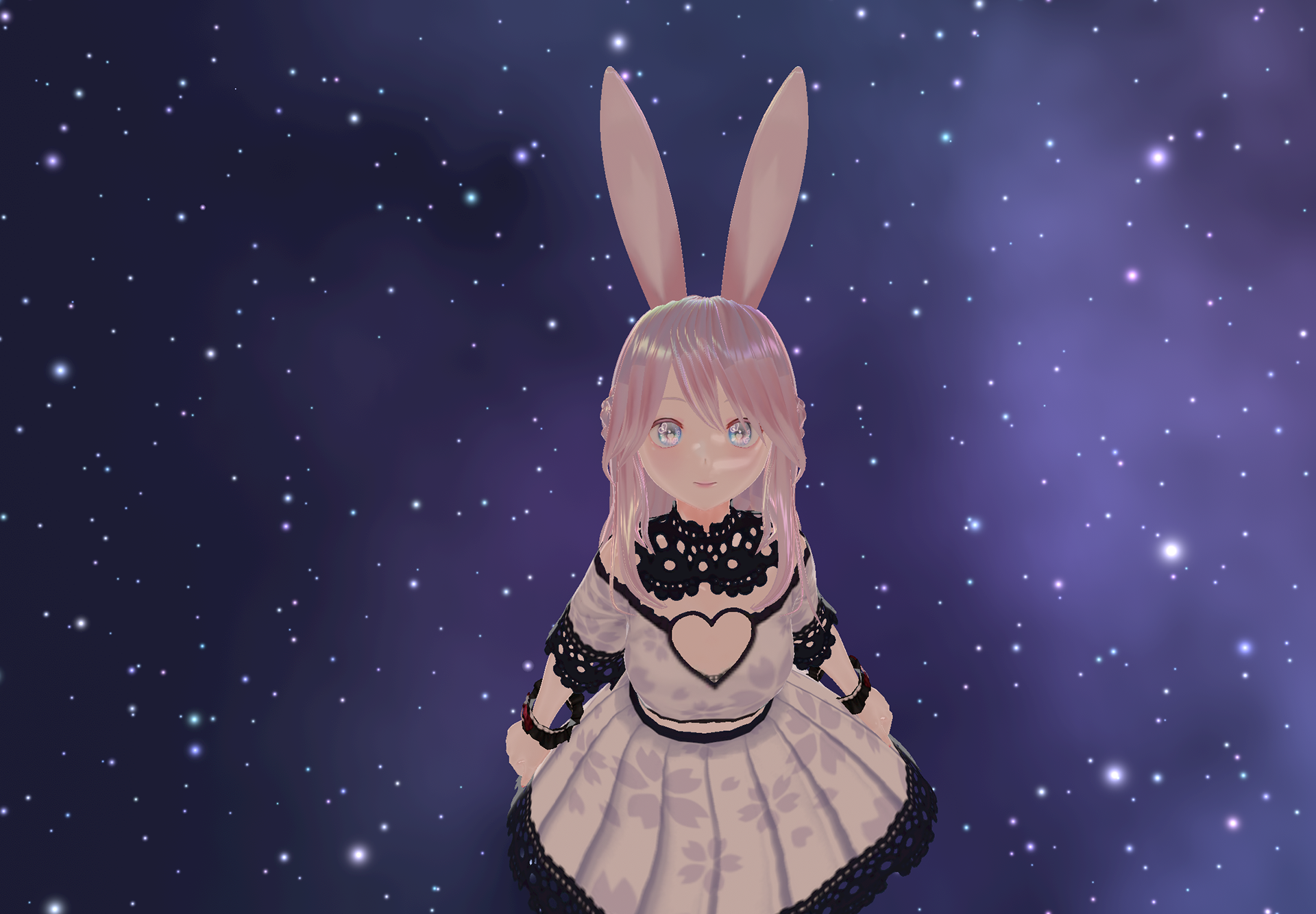 **"The Future Shining in the Night Sky ”** - Koro gazed at the future shining in the night sky. The stars were giving her hopes and dreams.**「夜空に輝く未来」**    - Koroちゃんは夜空に輝く未来を見つめていた。星々が彼女に希望と夢を与えていた。