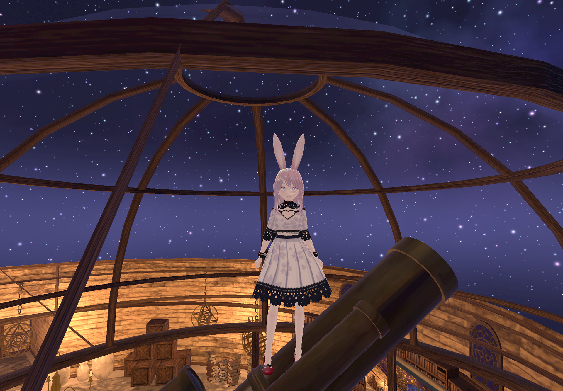 **"Beyond the Galaxy ”** - Summer Dream (Kanon) and Koro set off for the far reaches of the galaxy. Unknown stars awaited them.**「銀河の彼方へ」**    - 夏夢カノンとKoroちゃんは銀河の彼方へと旅立った。未知の星々が彼らを待っていた。