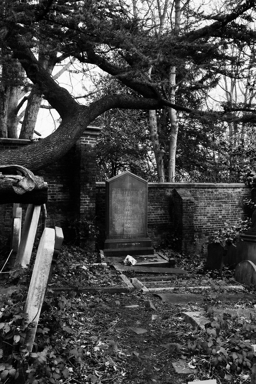 Unconsecrated ground.