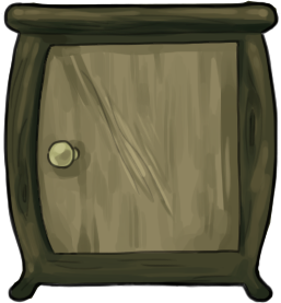 Or in this case, we placed scratch marks in the door.
