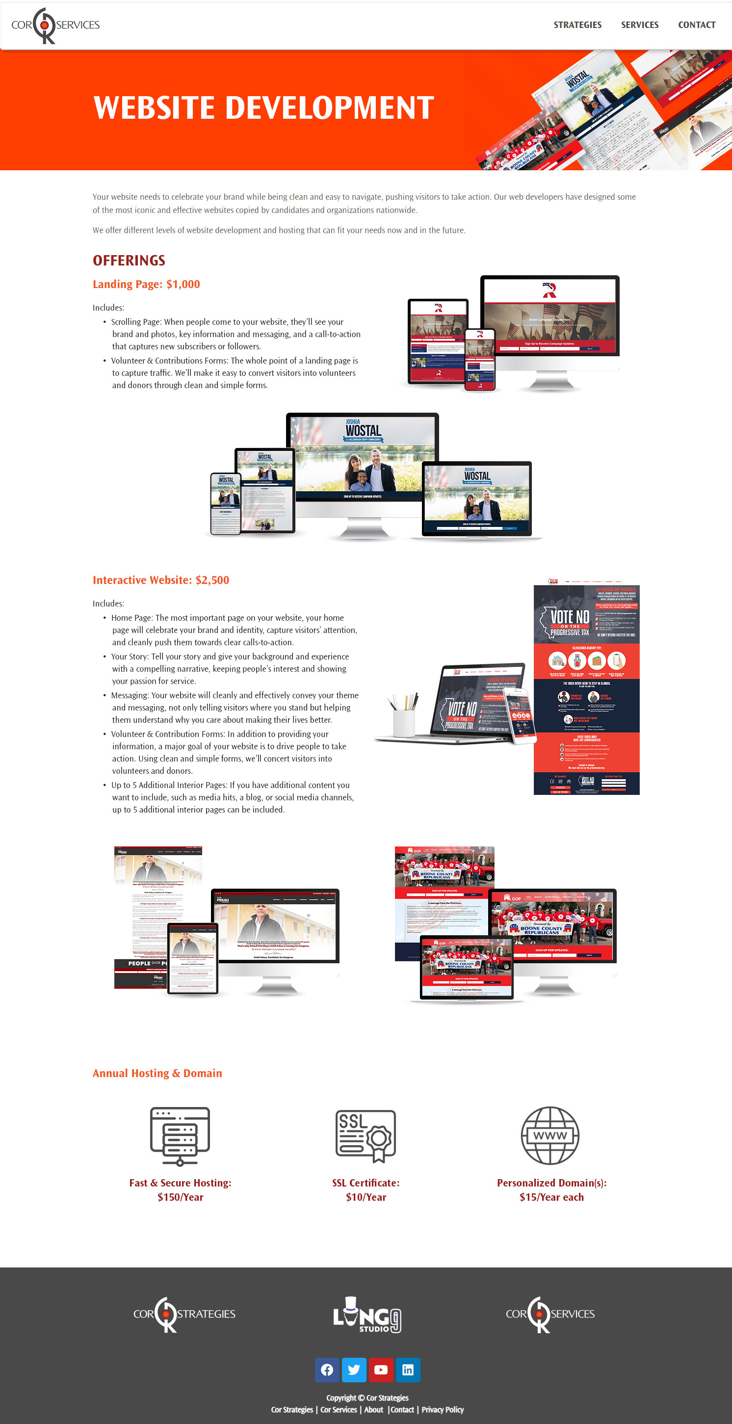 Landing page