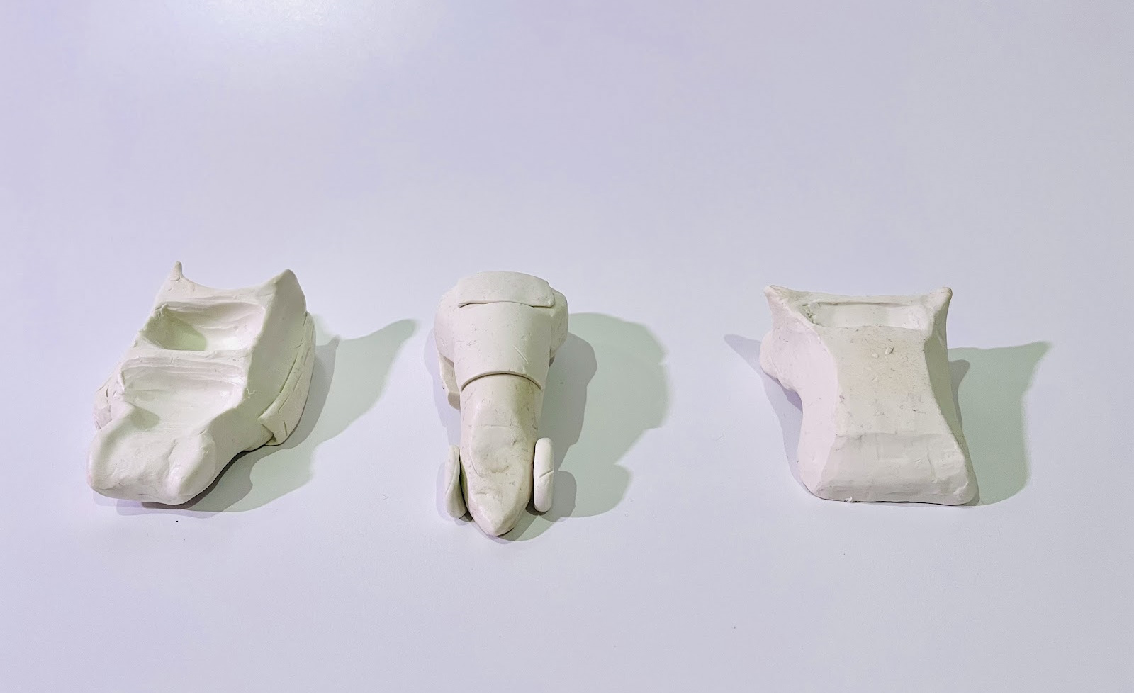 Creating clay models helped bring the ideation sketches to life, so it could be determined what body shape was best.
