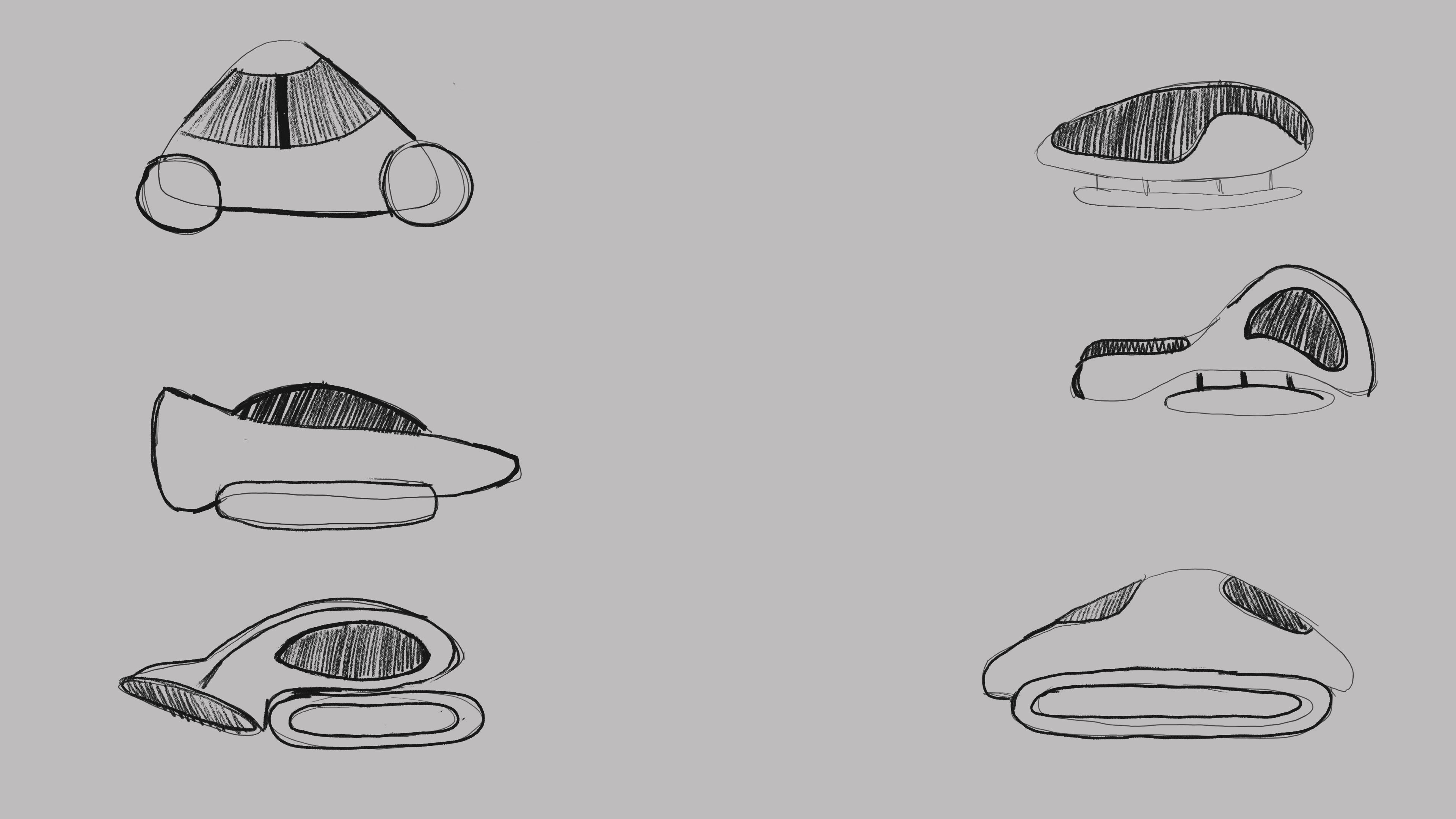 An exploration of vehicle bodies and how solar panels can be placed on curved forms.