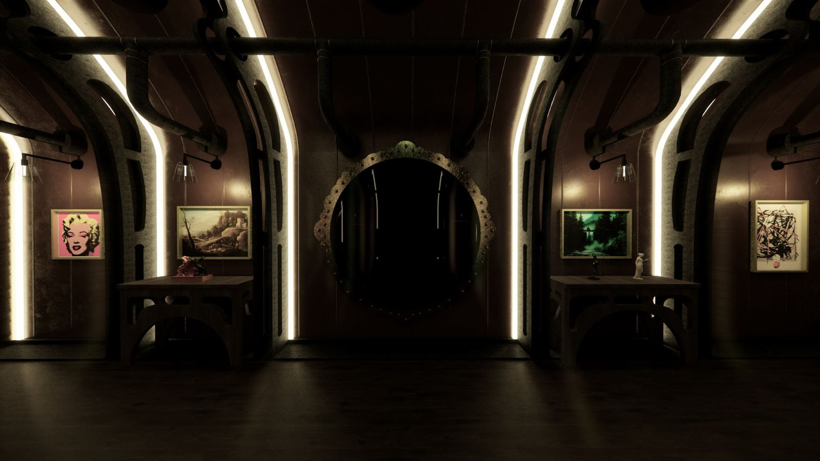 Starboard Side “I noticed works of great value, the greater part of which I had admired in galleries of Europe… the old masters… a Virgin of Leonardo da Vinci, an Assumption of Murillo...and some admirable statues in marble and bronze…”