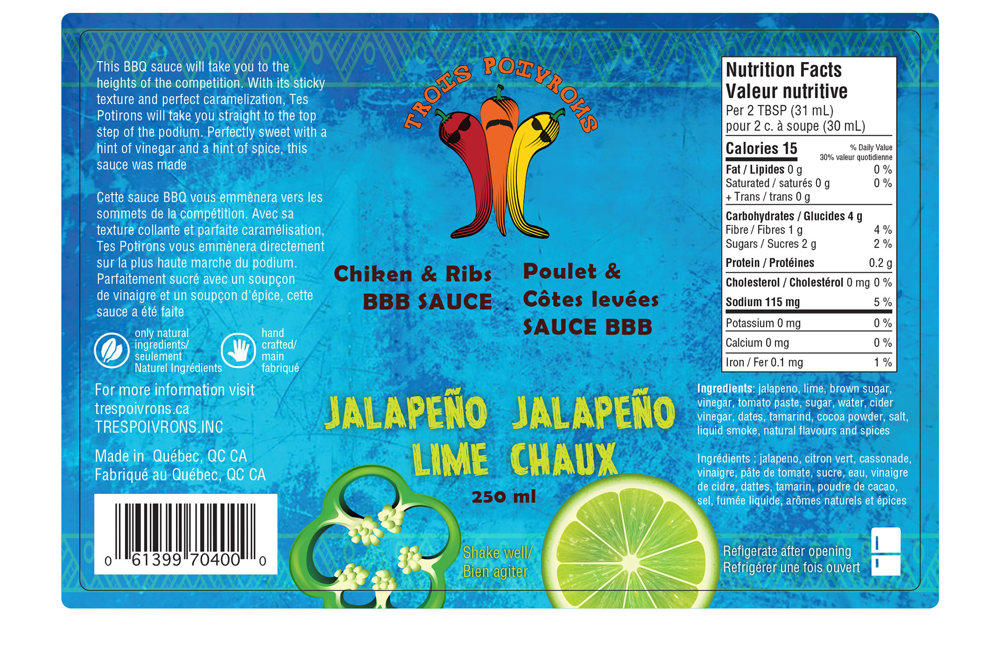 BBQ sauce label