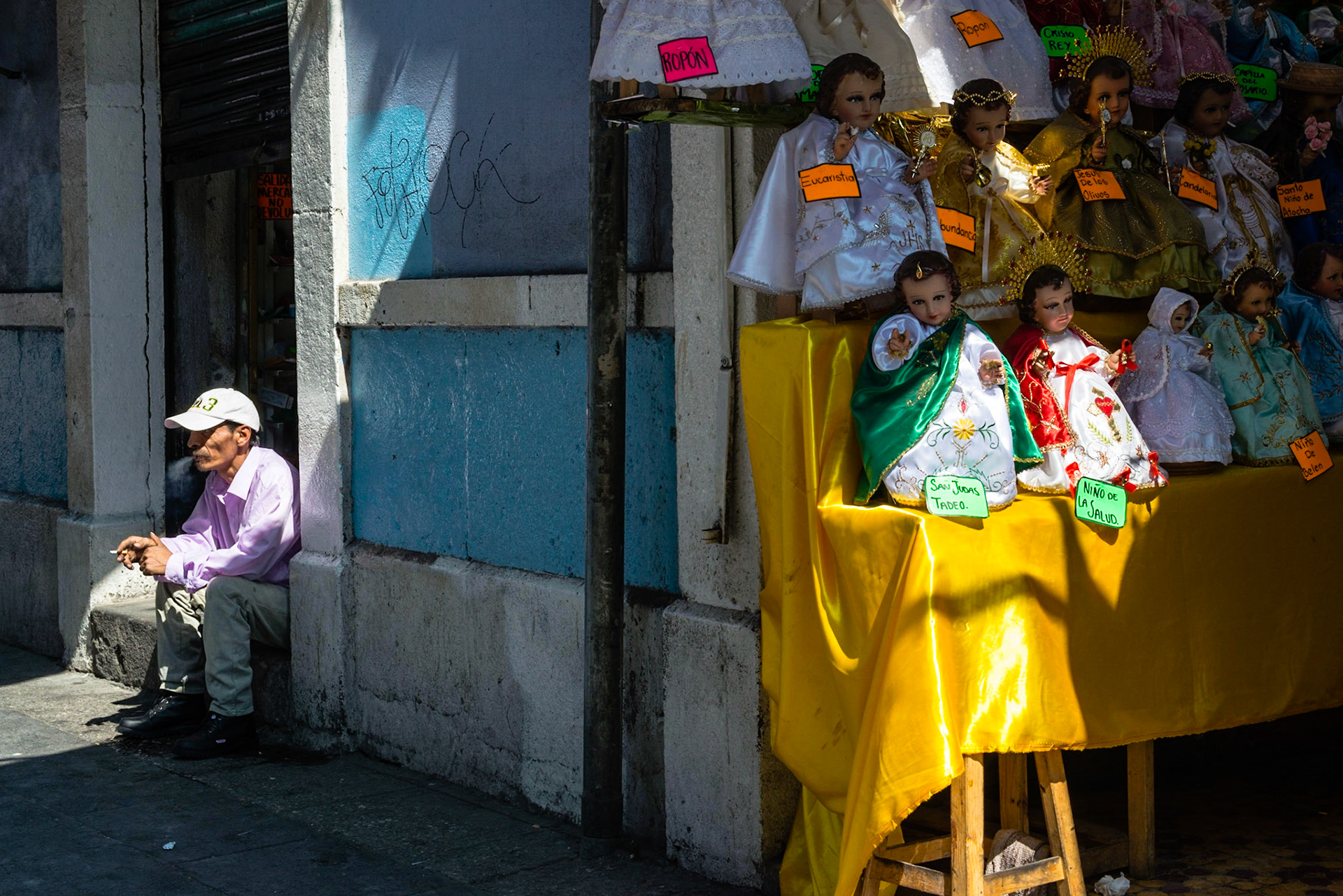 A Mexican tradition of dressing the Baby Jesus on February 2nd and present him to the church is widely popular and there are stores dedicated to selling the figures and dresses. Popular dresses are all white for the christening, knit baby clothes or as a beloved saint like St. Judas Thaddeus.