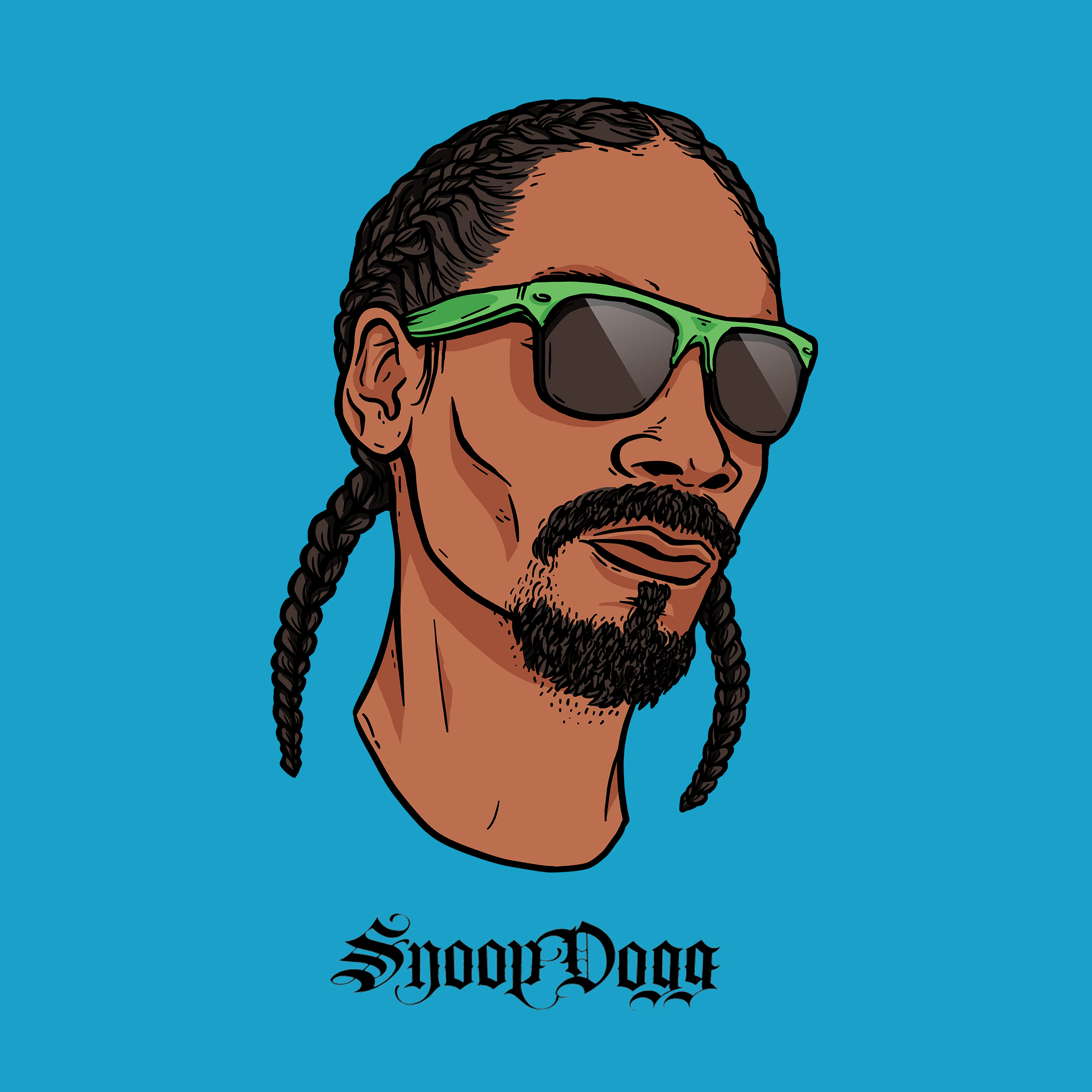 Snoop dogg рисунок