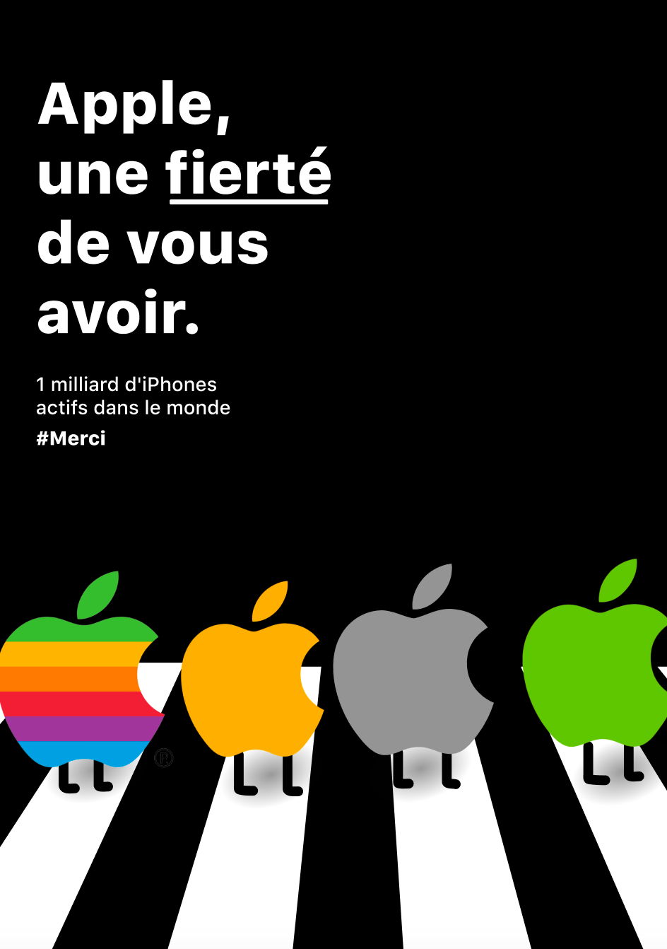 Affiche publicité apple