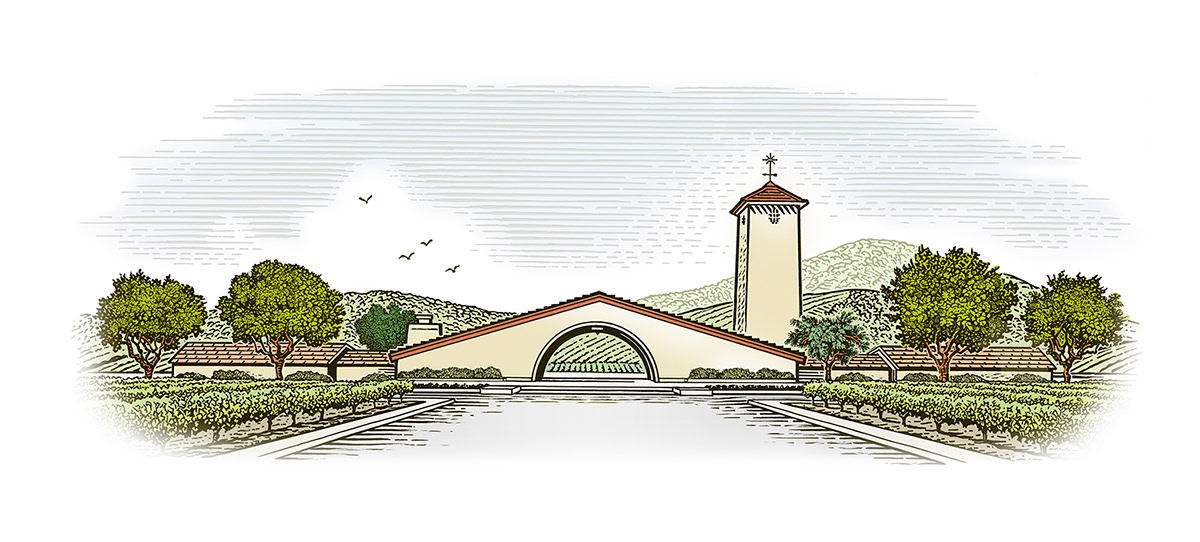 Robert Mondavi Winery illustration