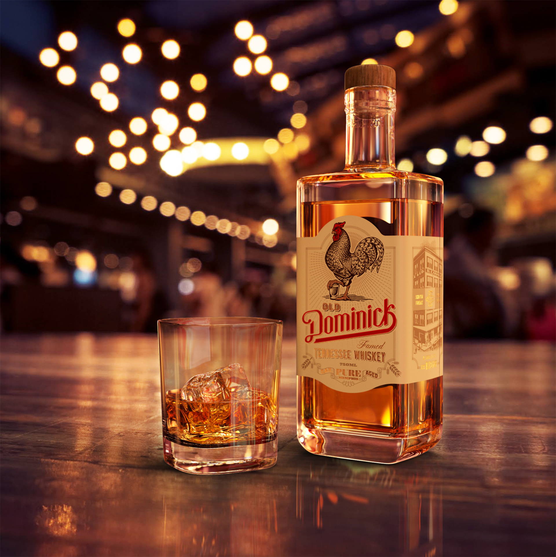 Old Dominick Distillery Tennessee Whiskey Bottle