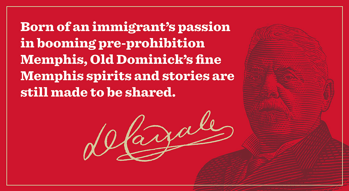 Old Dominick Distillery Portrait Illustration