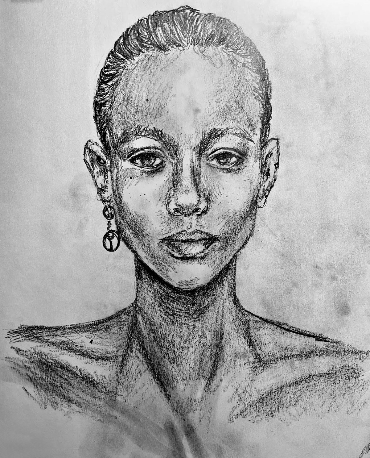 Portrait Practice, 2022. Graphite on Paper. 8x10.