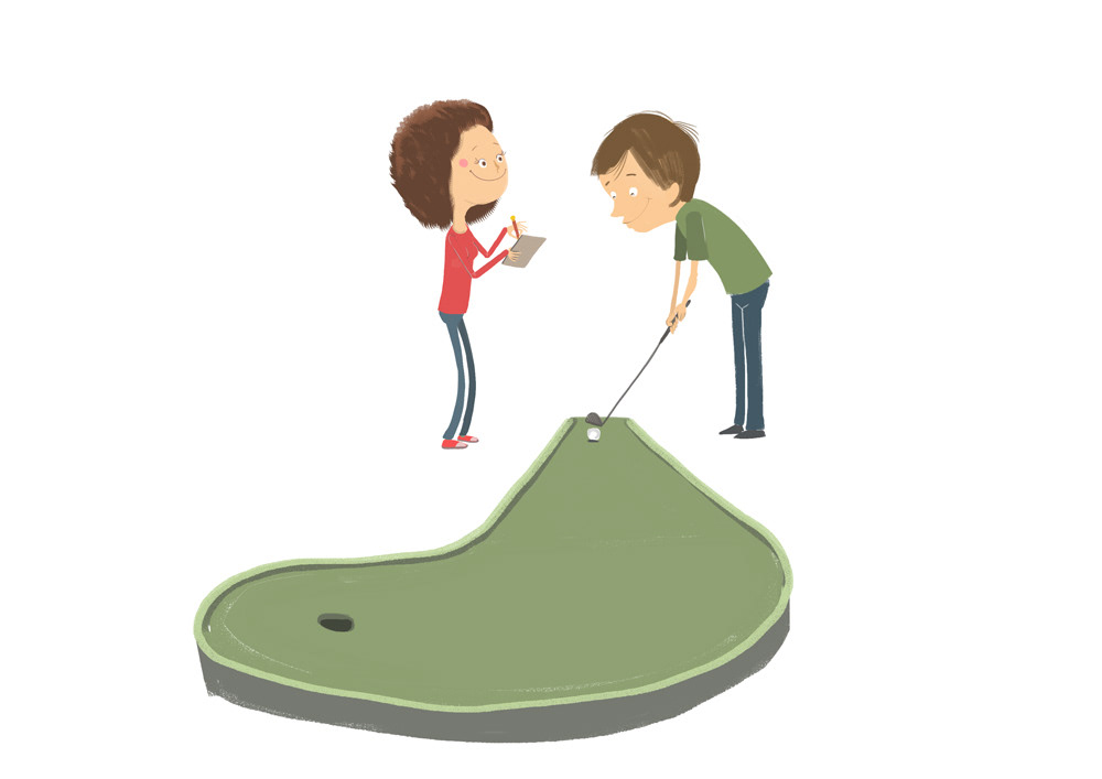 Illustration til inenglishplease.dk (Gyldendal)