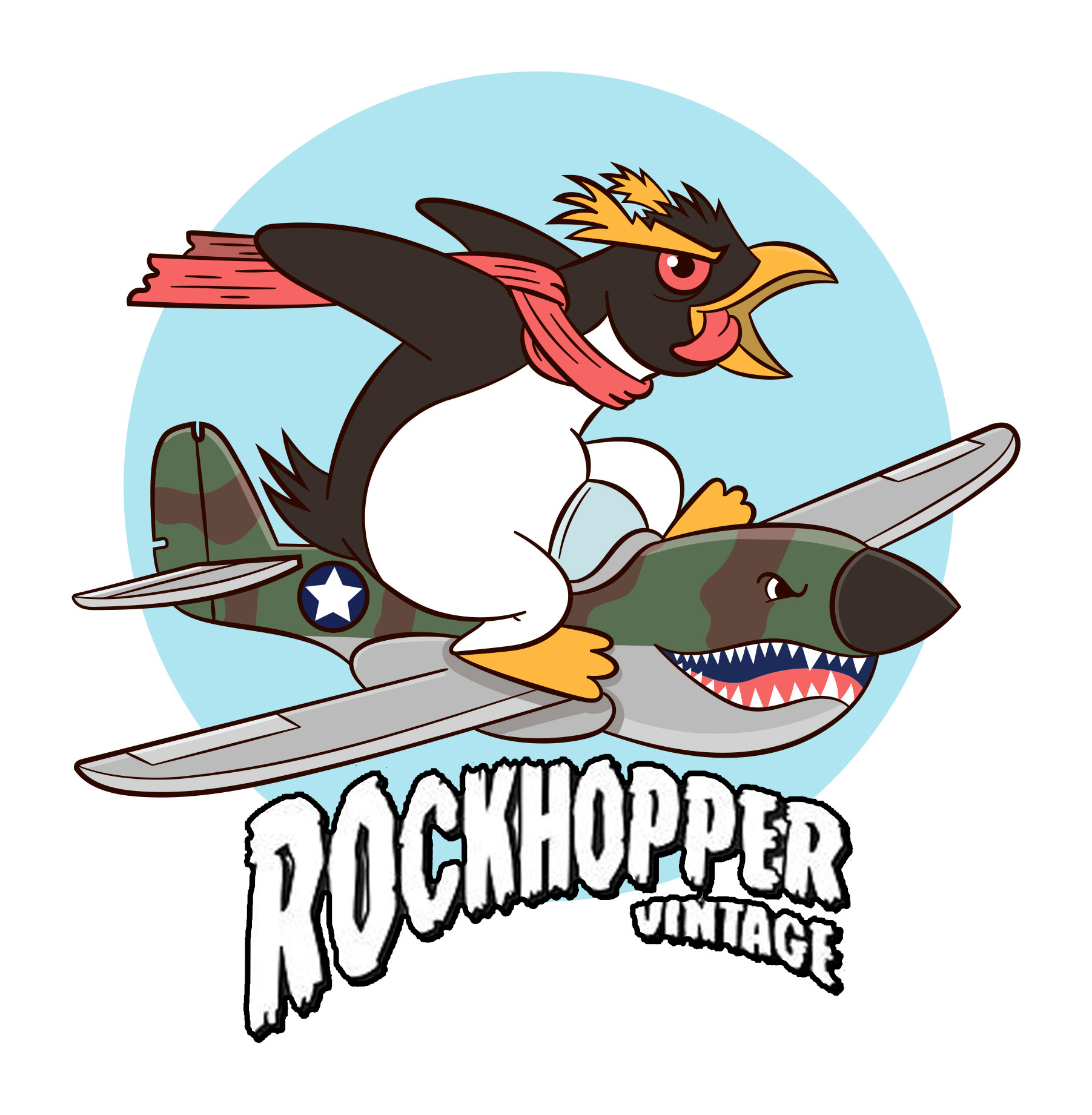 Logo til Rockhopper Vintage (farver)