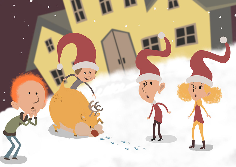 Illustration til frilæsning.dk (Gyldendal)
