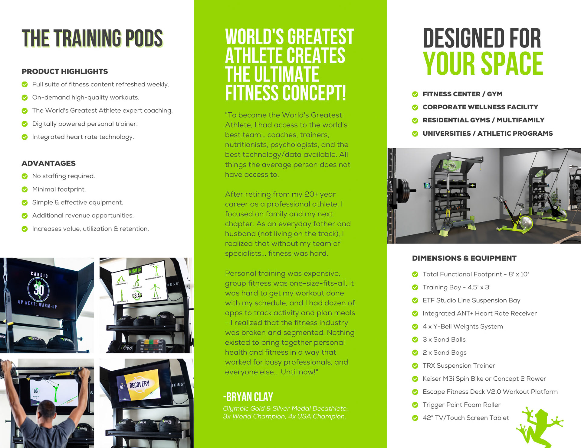 Training Pods Tri-Fold Brochure - 2