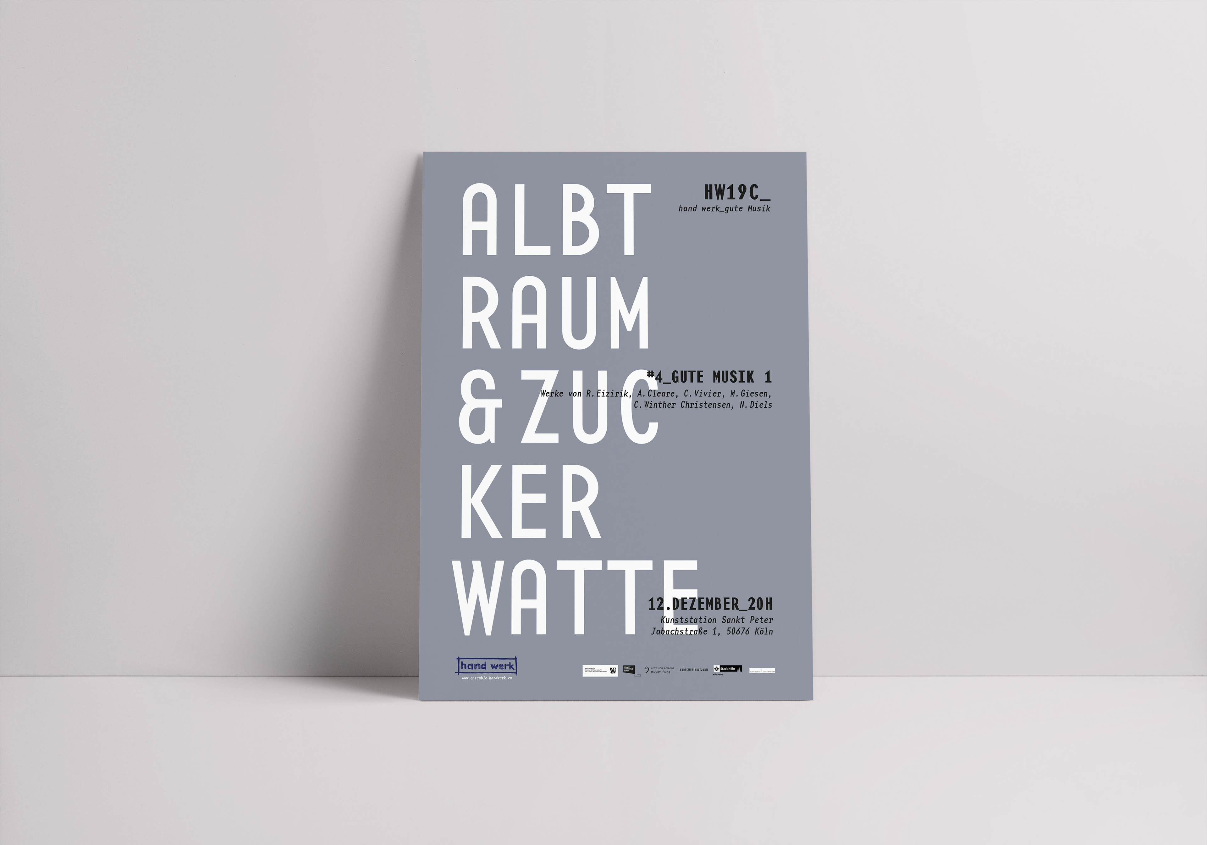 Kölner Ensemble hand werk Plakatserie 4