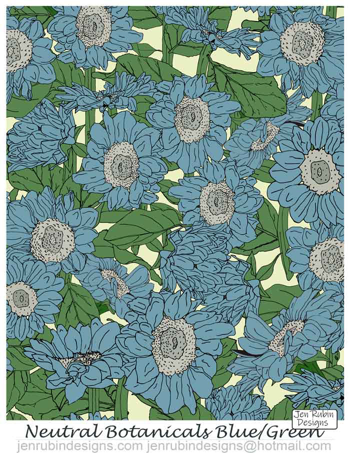 Neutral Botanicals Blue/Green - Available in various scales
