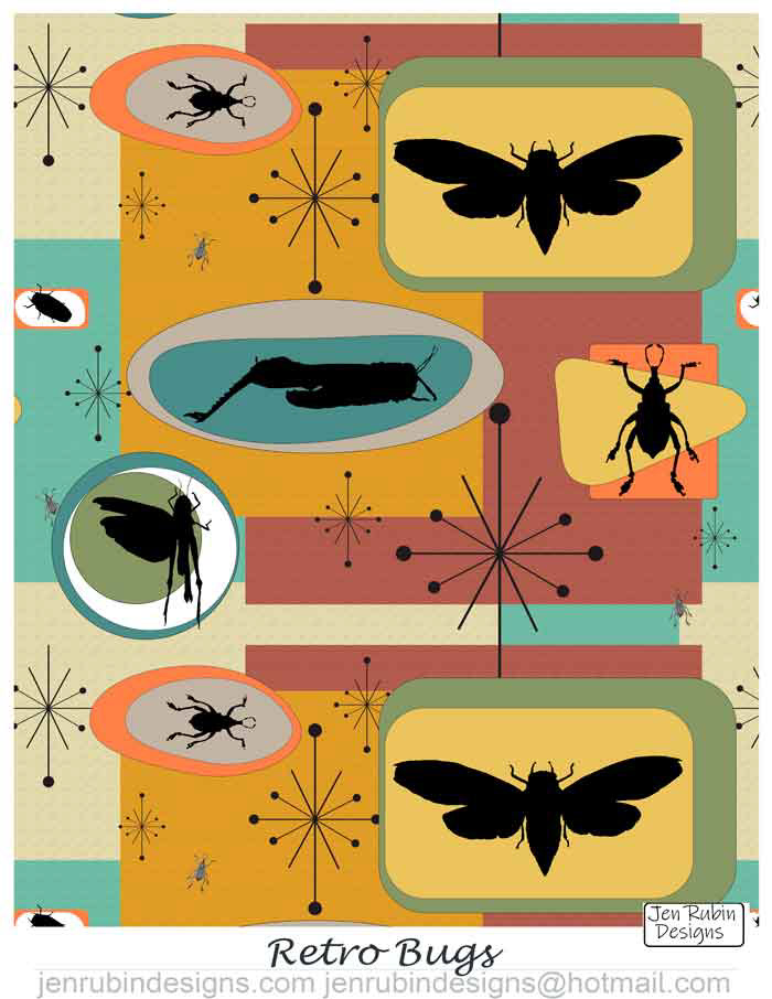 Retro Bugs Pattern