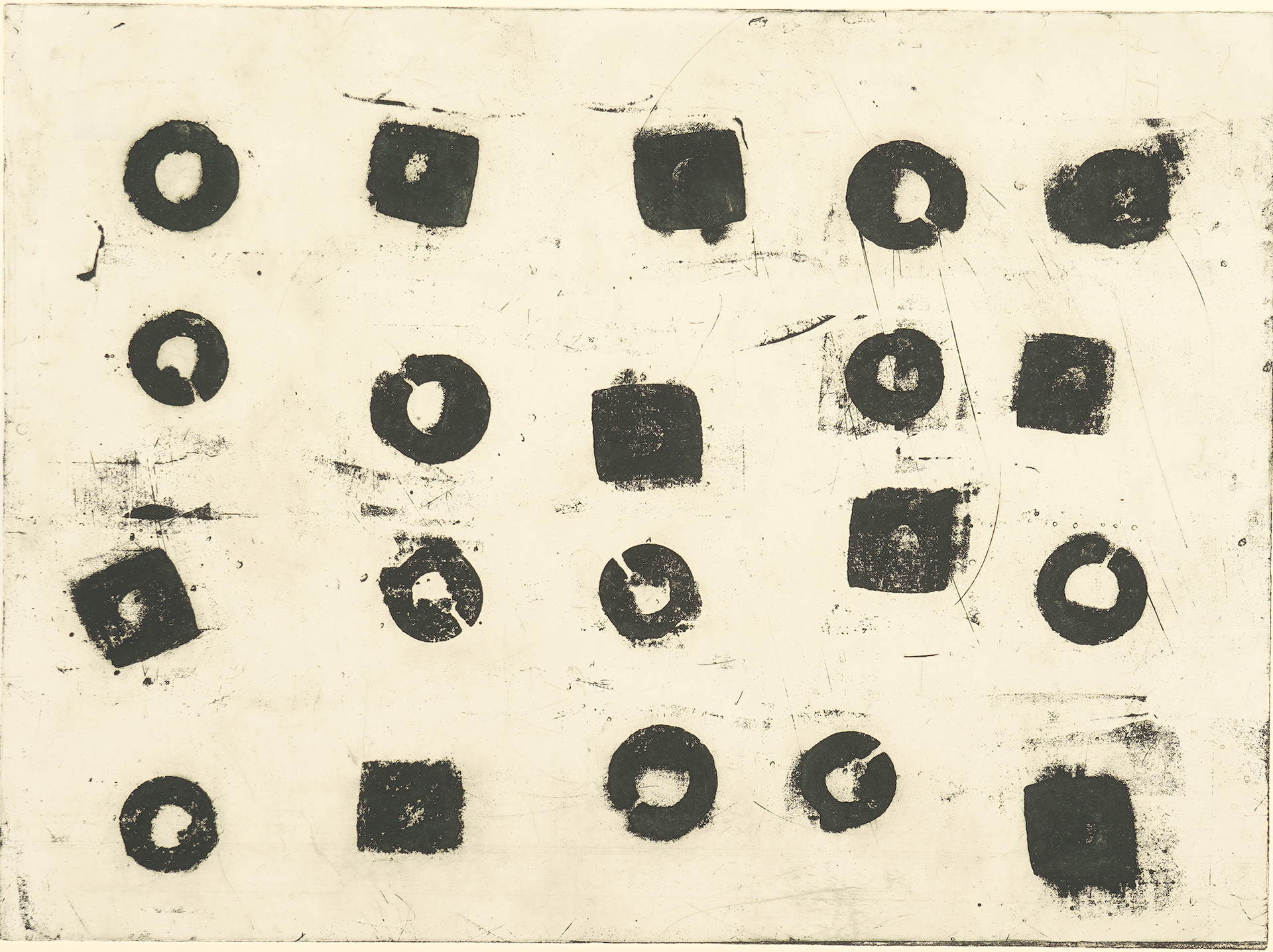 Permutations and Combinations, 17 1/2" x 24", etching © Marie Dutka Brix