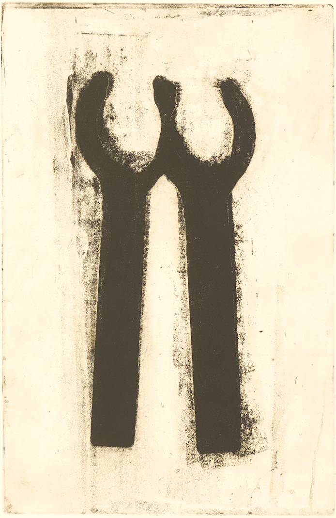 Lift and Separate, 18" x 12", etching © Marie Dutka Brix